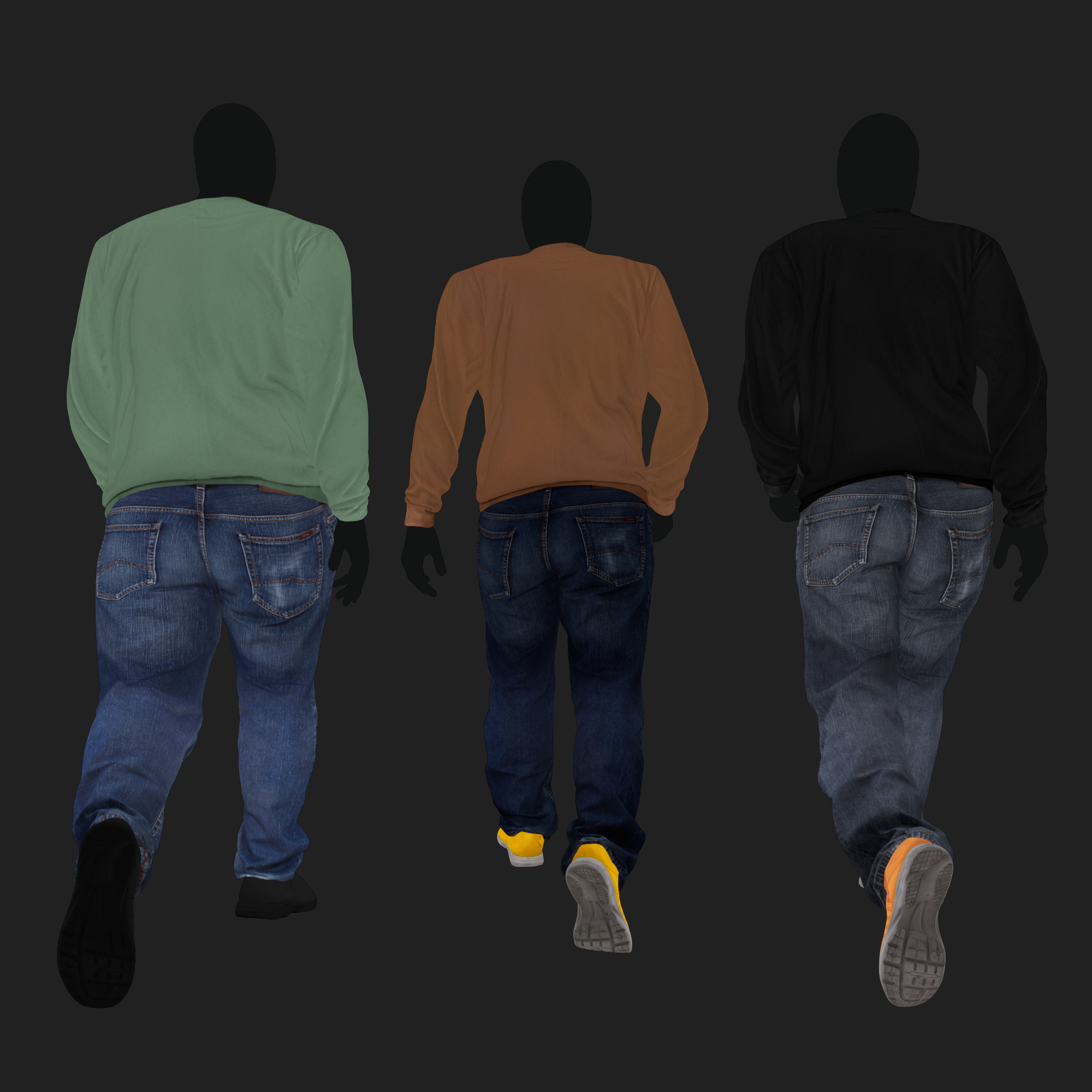 3D Clothing set of Men&