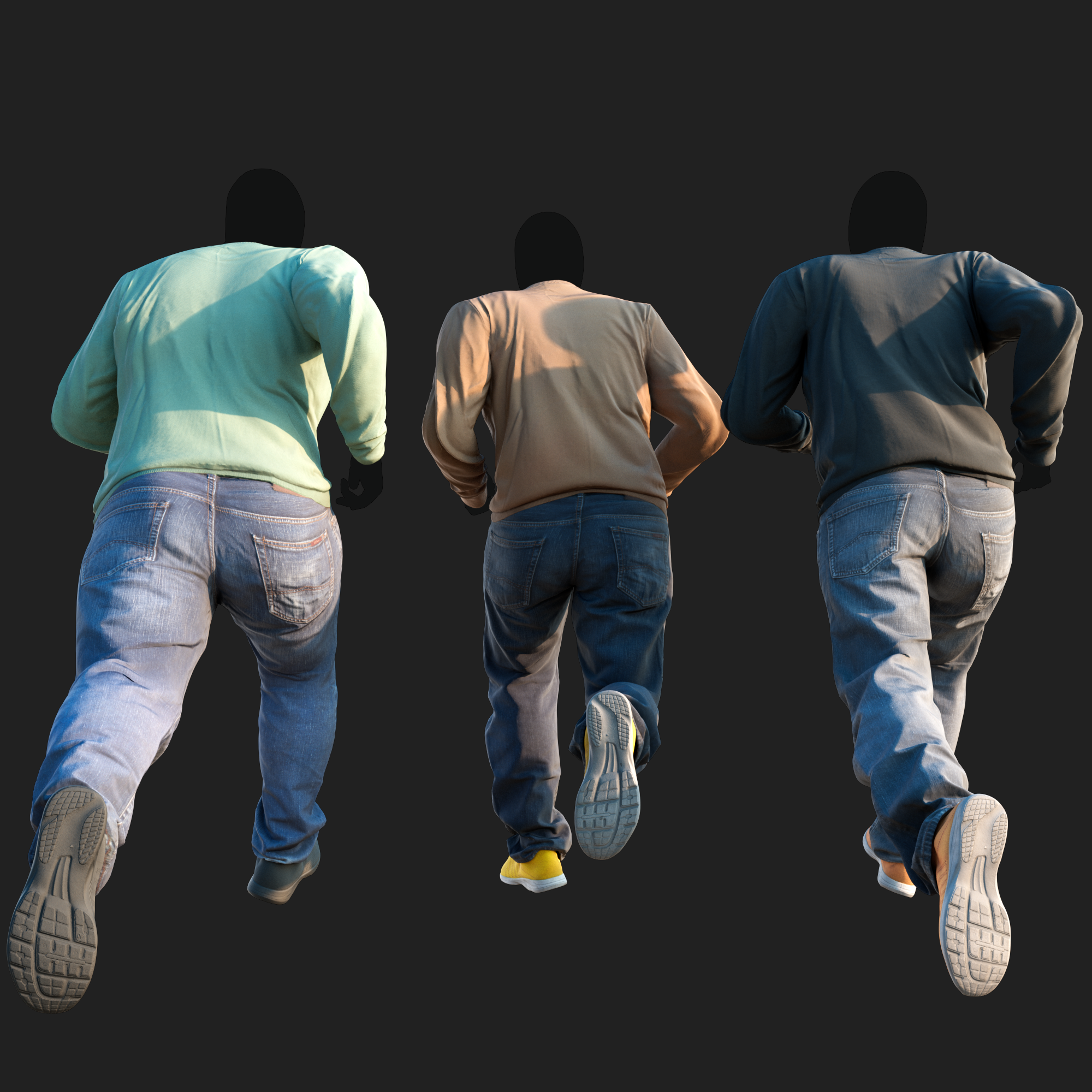 3D Clothing set of Men&