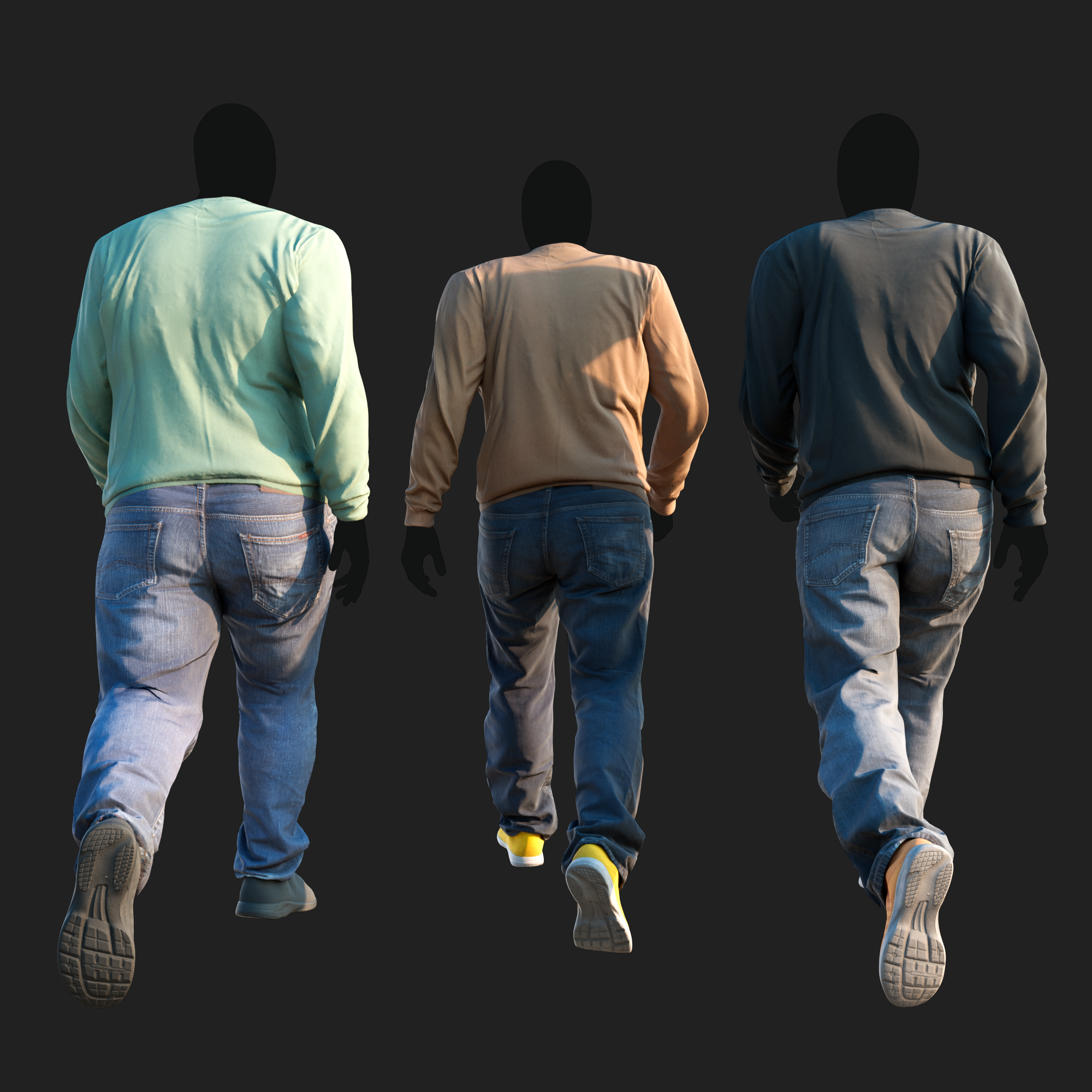 3D Clothing set of Men&
