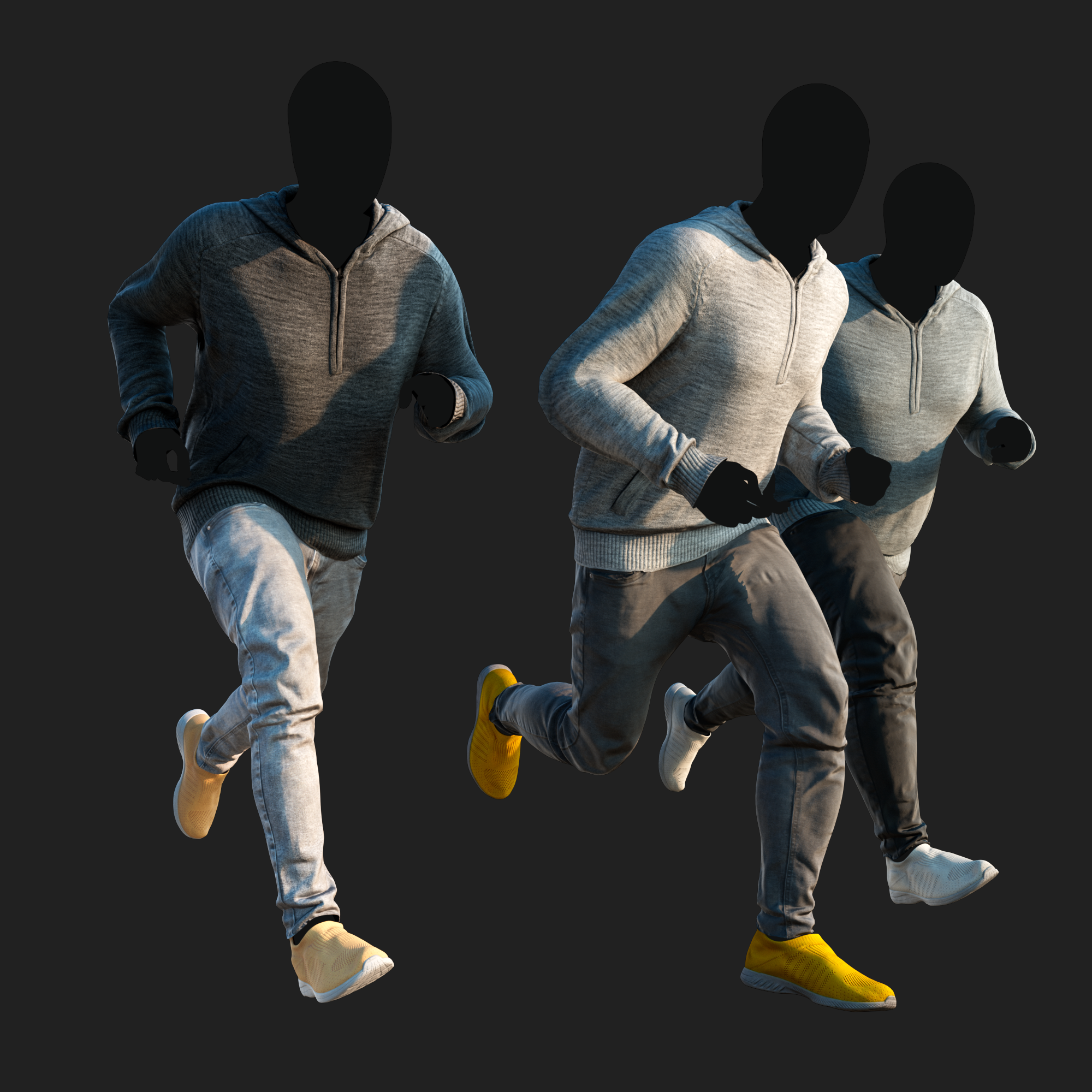 3D Clothing set of Men&