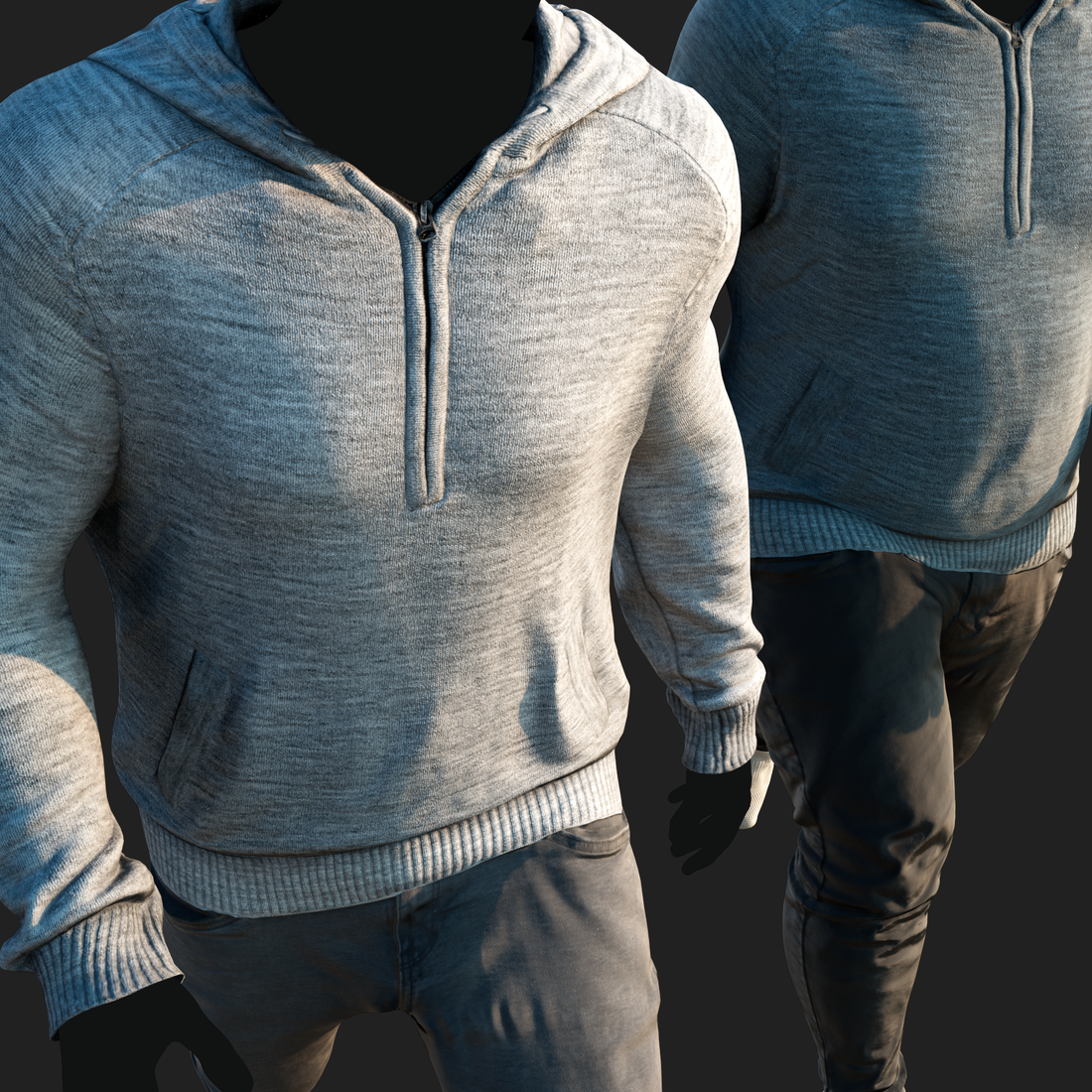 3D Clothing set of Men&