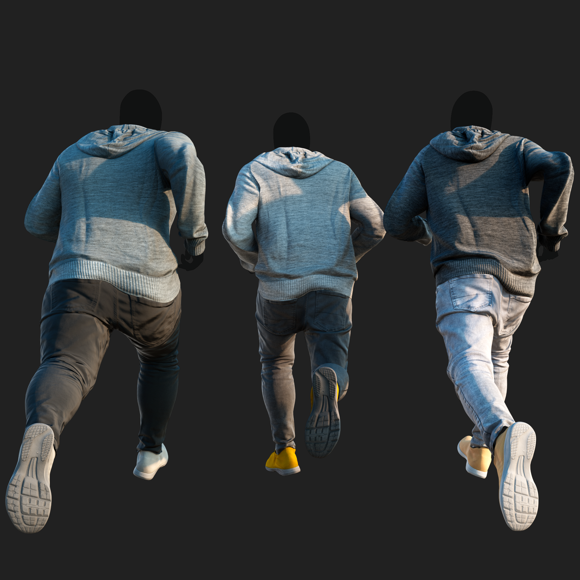 3D Clothing set of Men&
