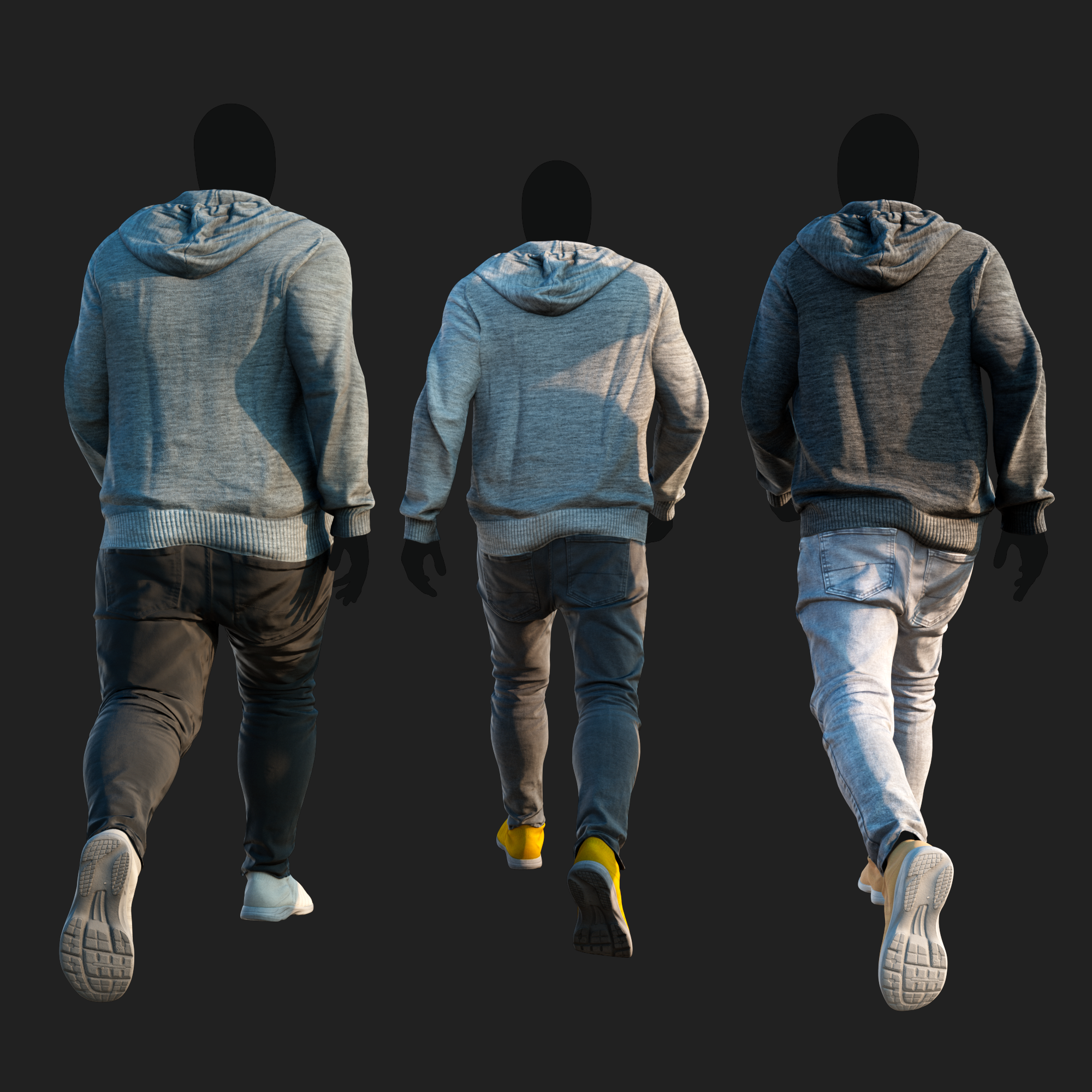 3D Clothing set of Men&
