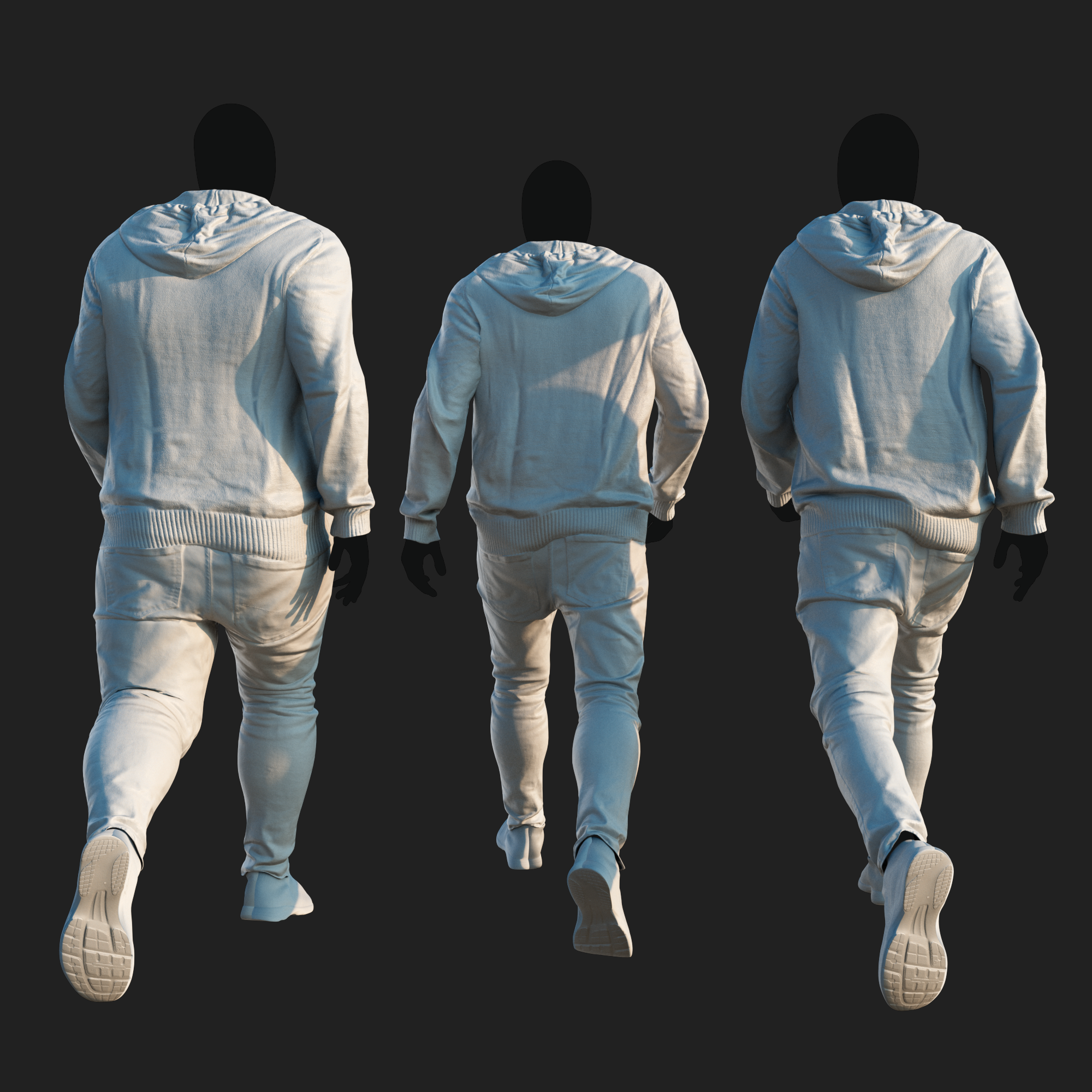 3D Clothing set of Men&