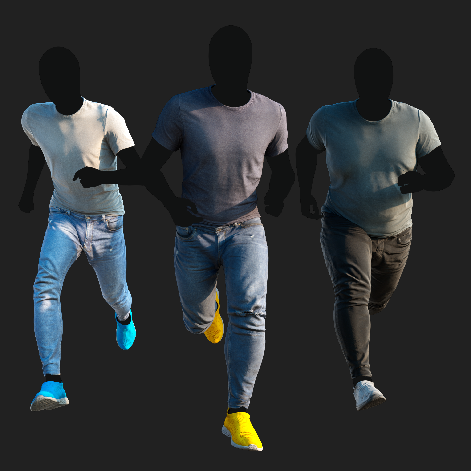 3D Clothing set of Men&