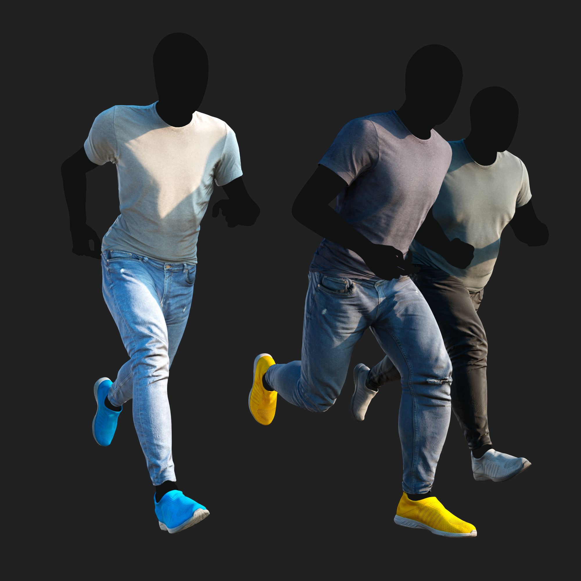 3D Clothing set of Men&
