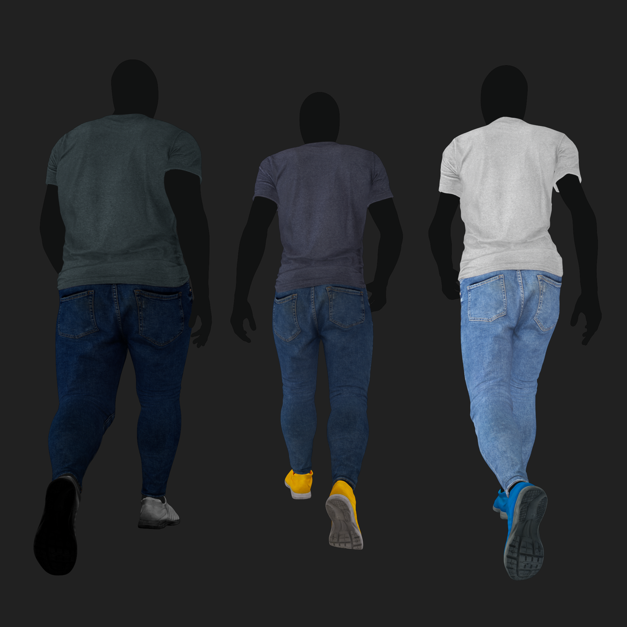 3D Clothing set of Men&