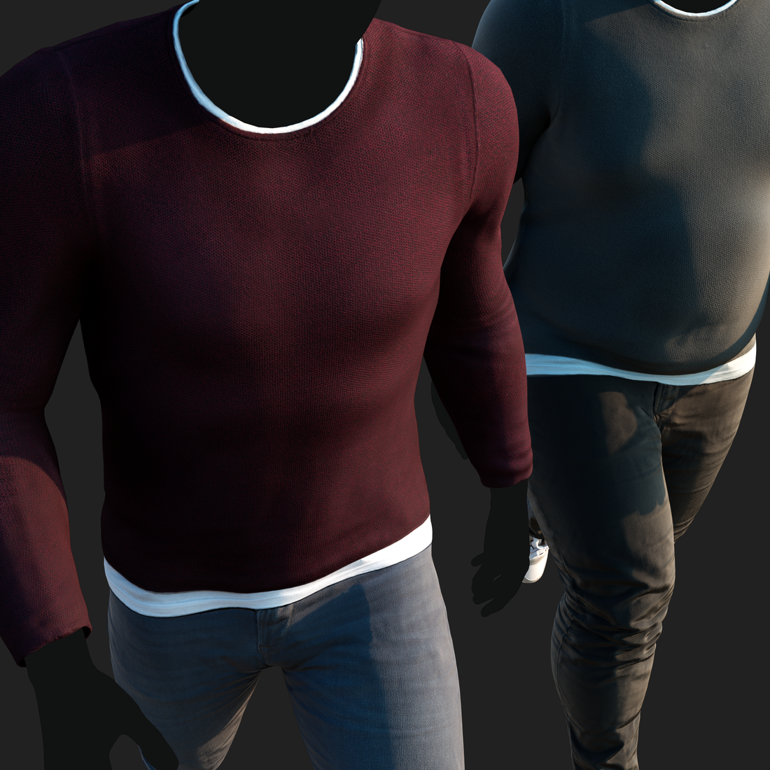 3D Clothing set of Men&