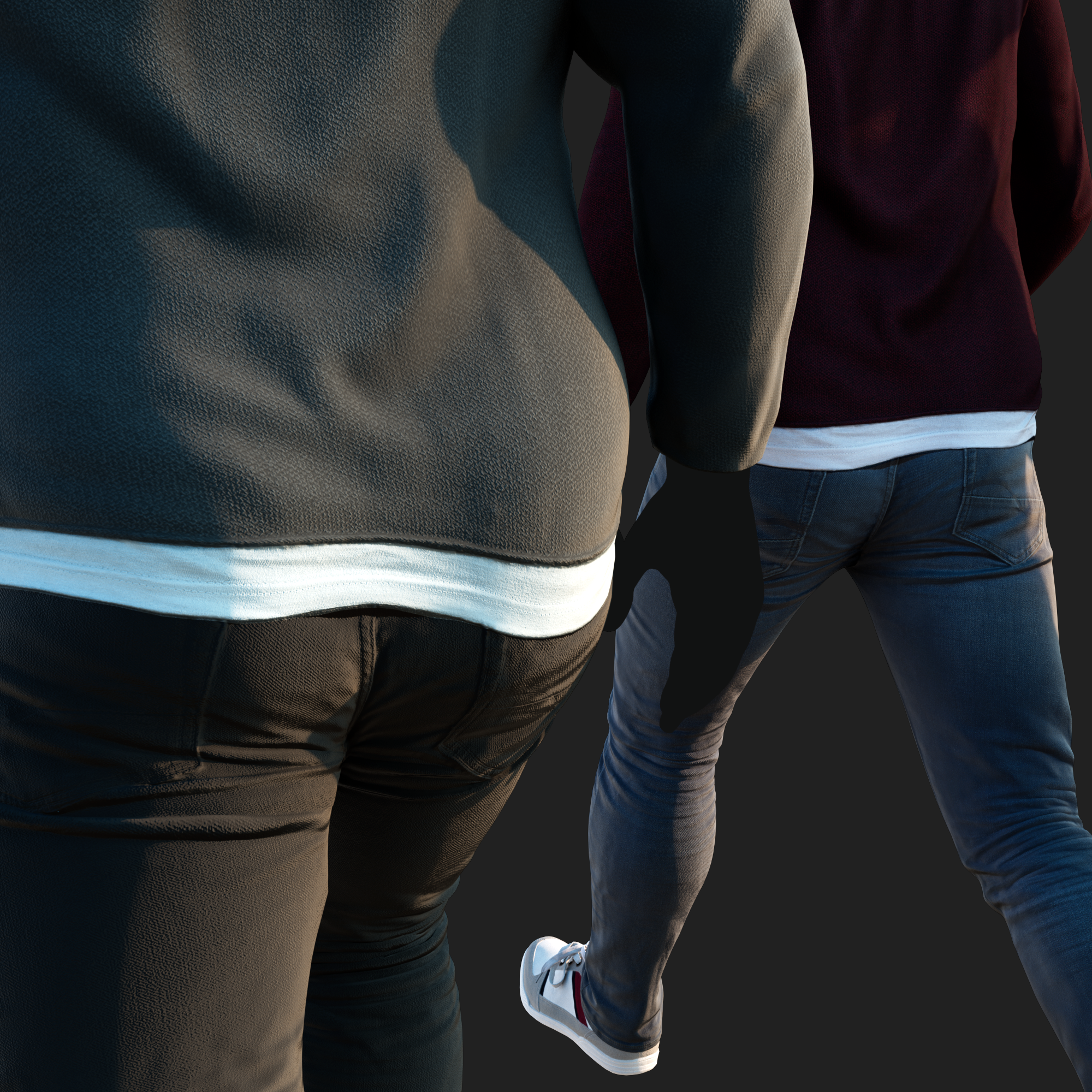 3D Clothing set of Men&