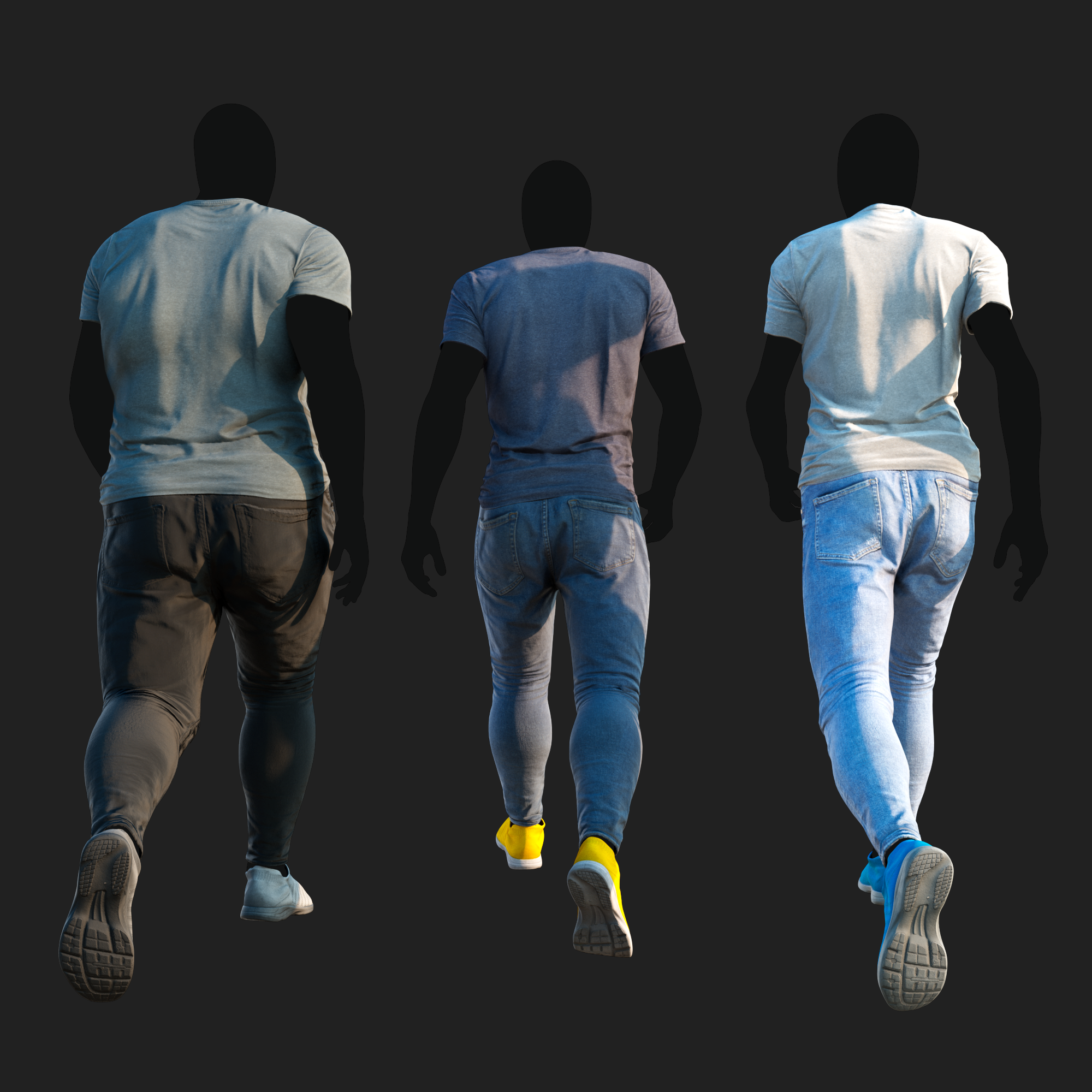 3D Clothing set of Men&