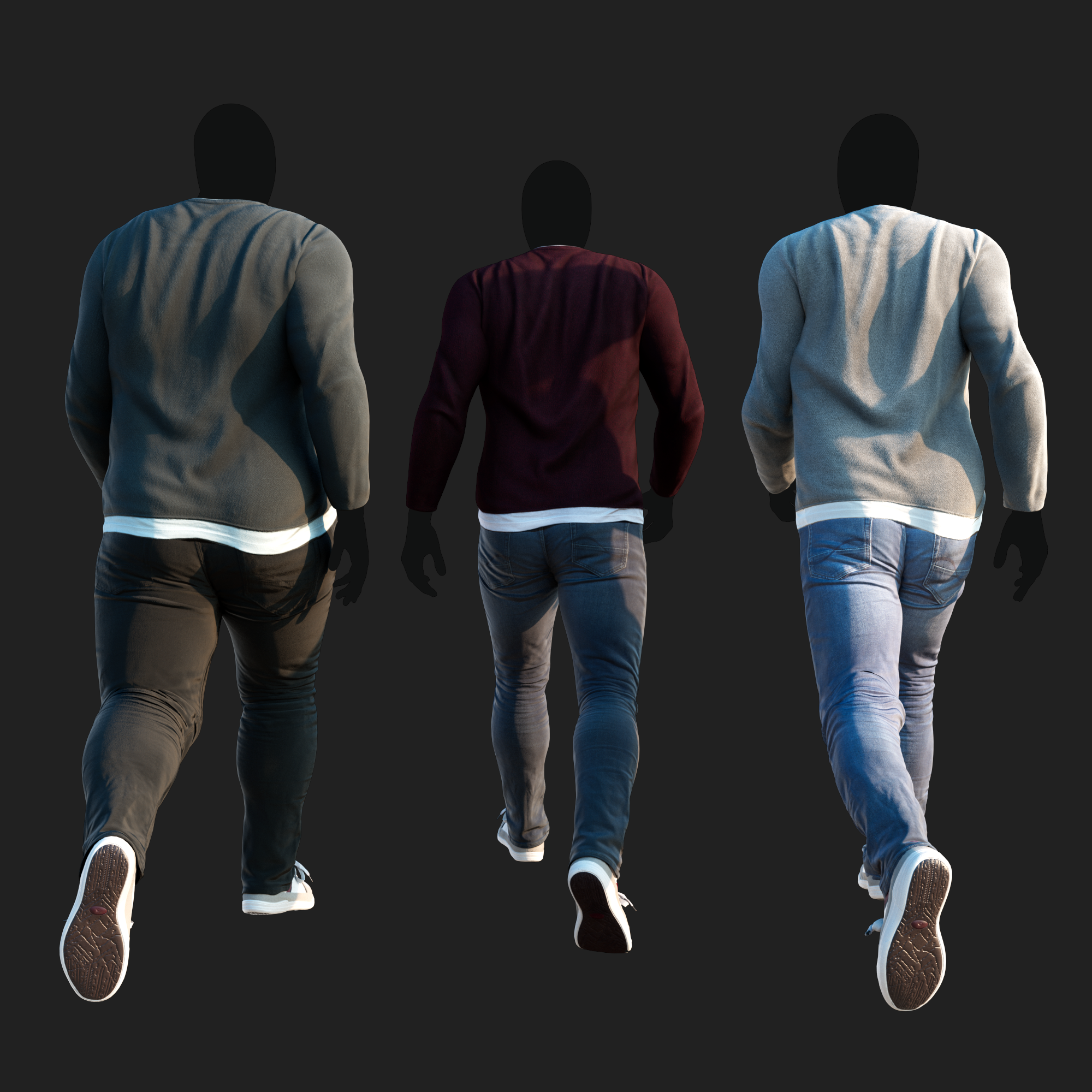 3D Clothing set of Men&