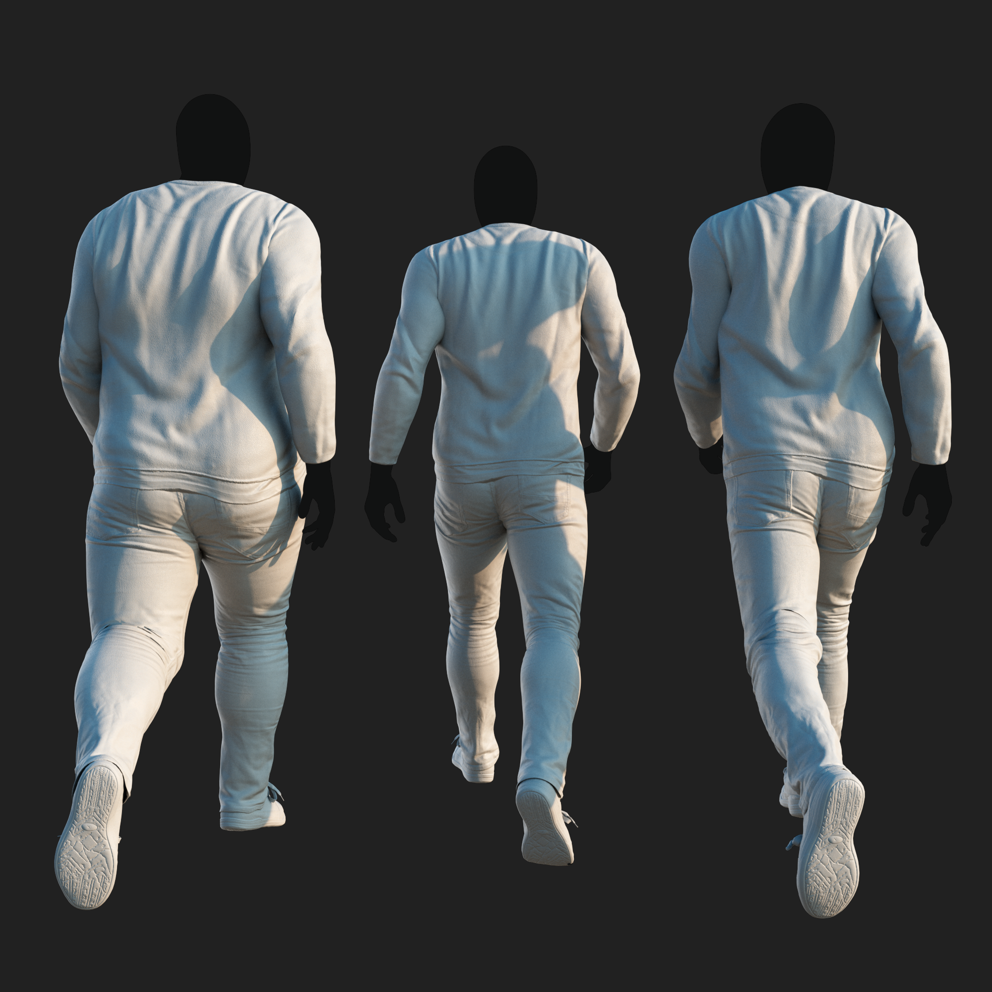 3D Clothing set of Men&
