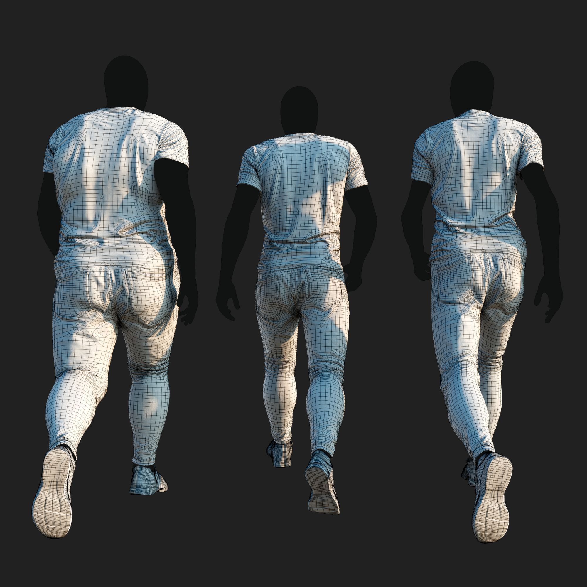 3D Clothing set of Men&