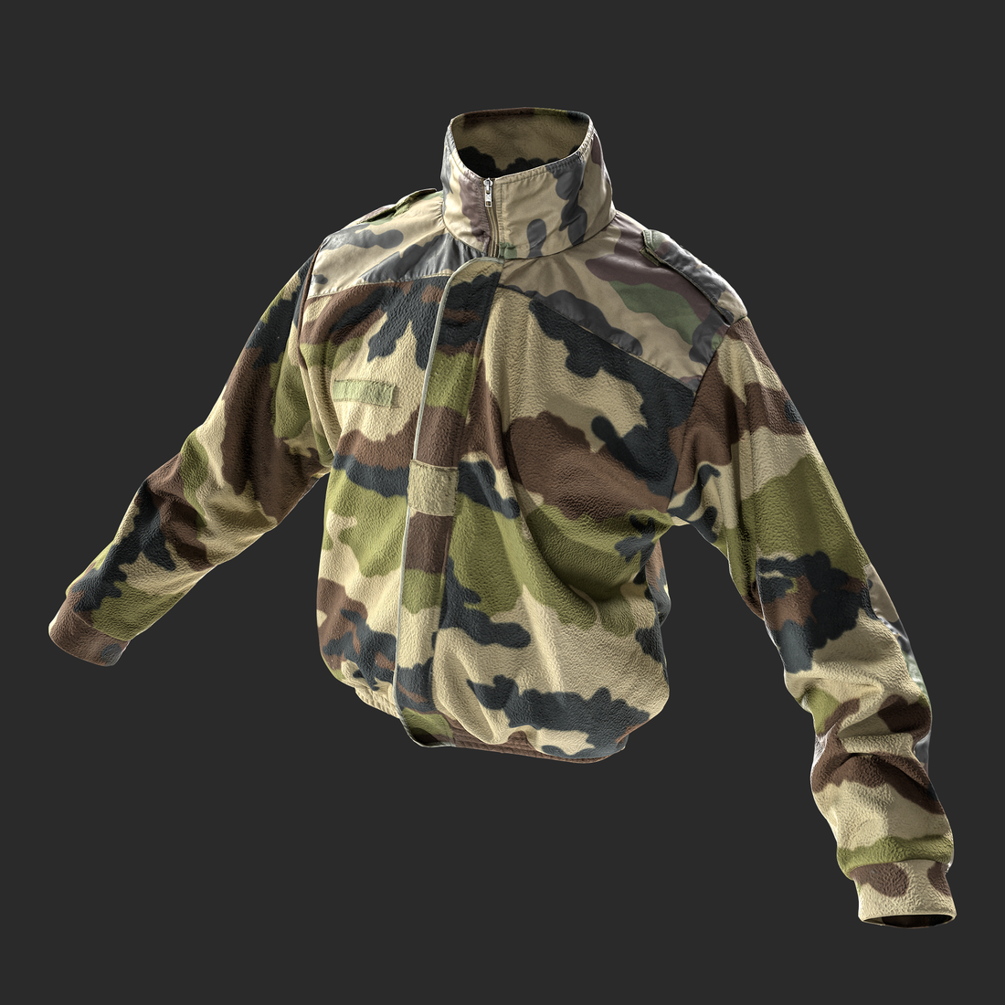 3D Model French Foreign Legion Jacket front leftt