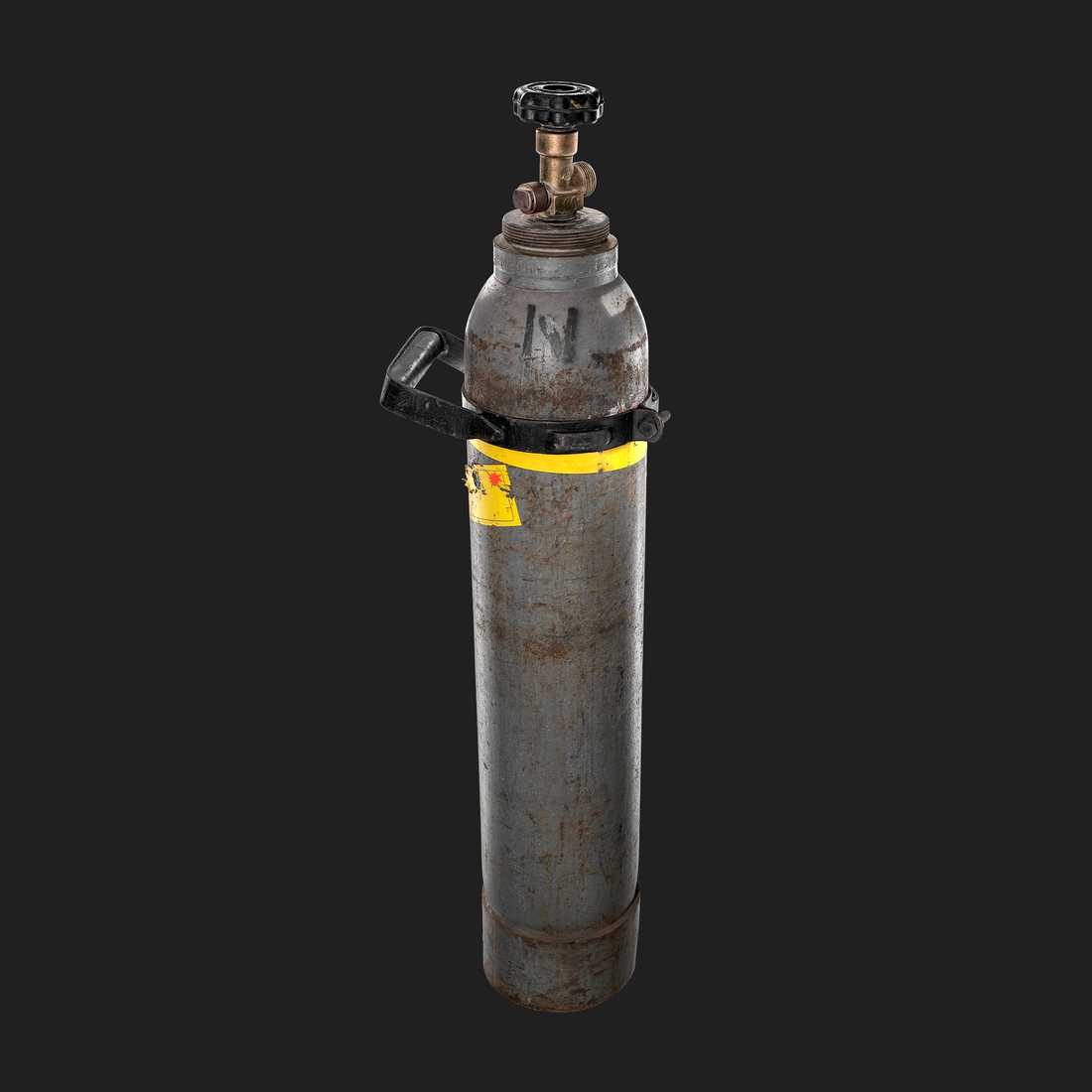 3D Model of Nitrogenium Gas Bottle