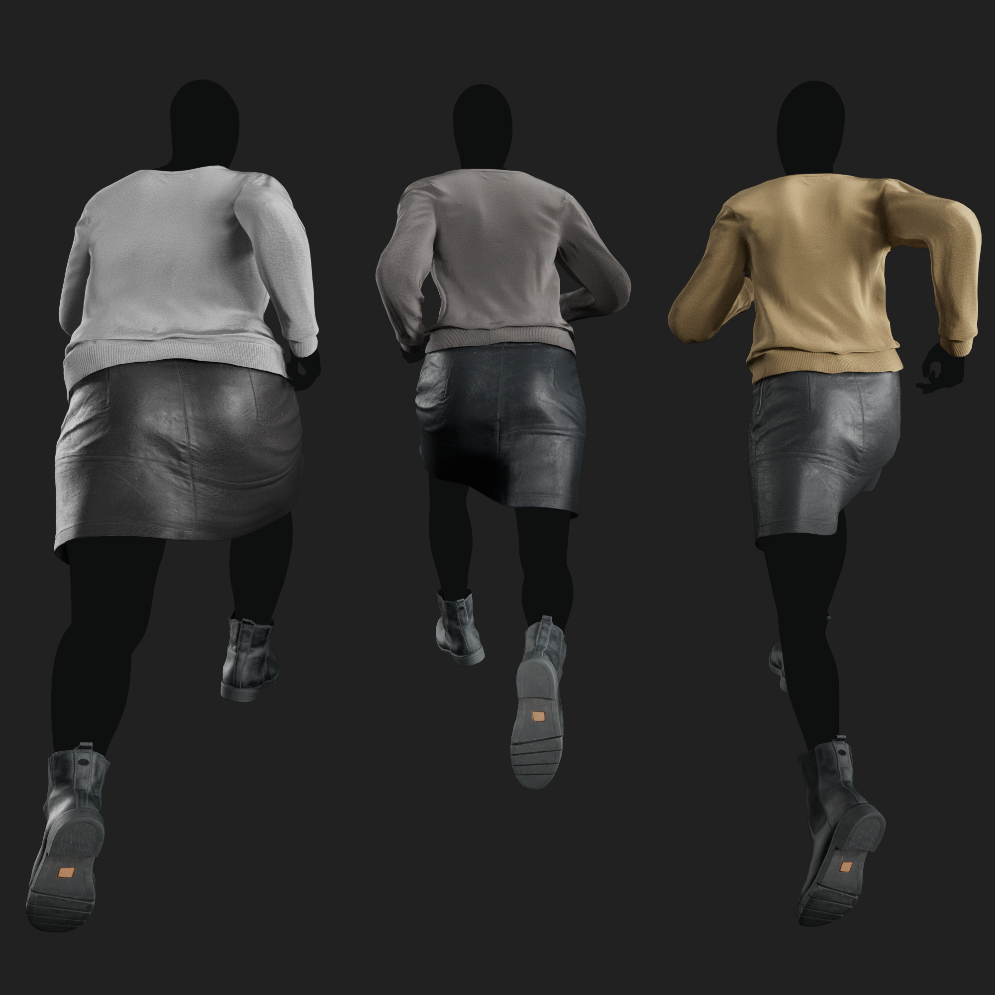 3D Clothing set: Cardigan &amp; Skirt