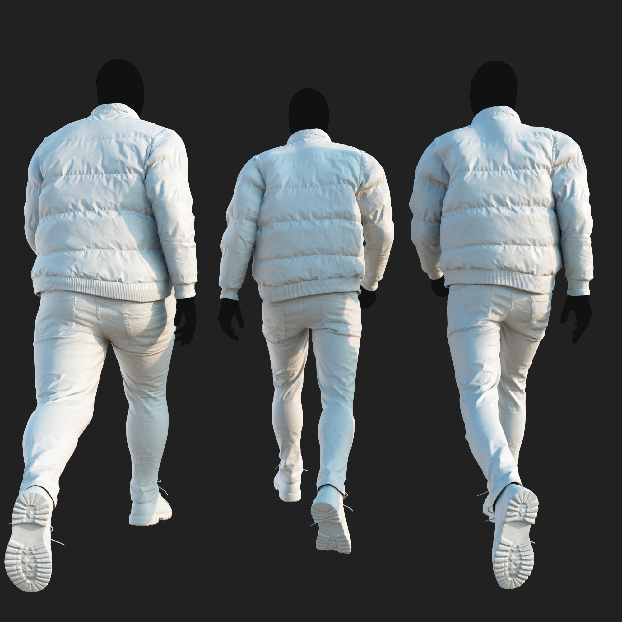 3D Clothing set of Men&