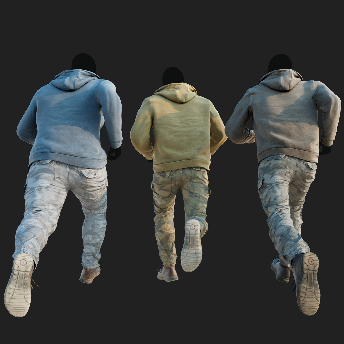 Men's Hoodie & Camouflage Trousers Outfit