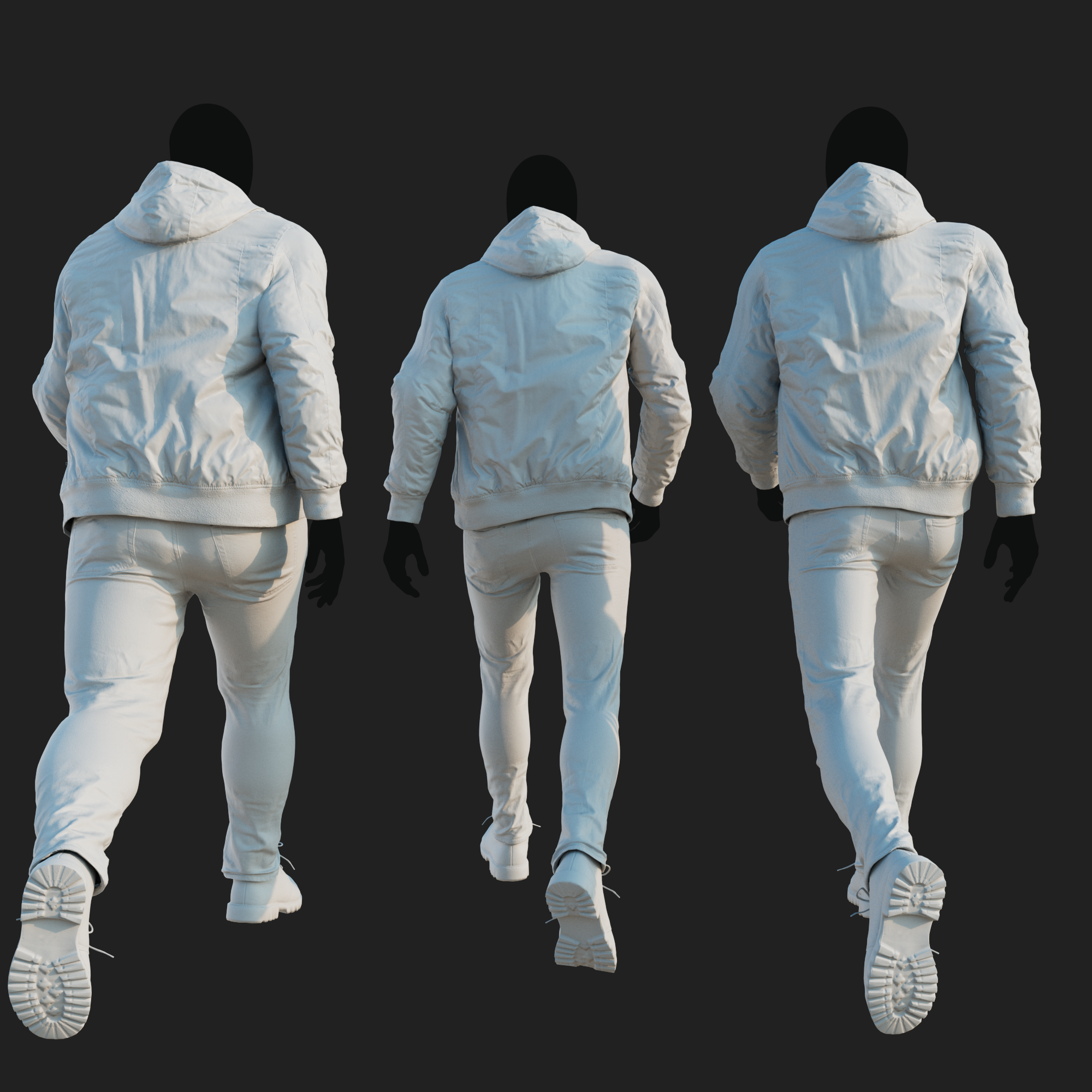 3D Clothing set of Men&