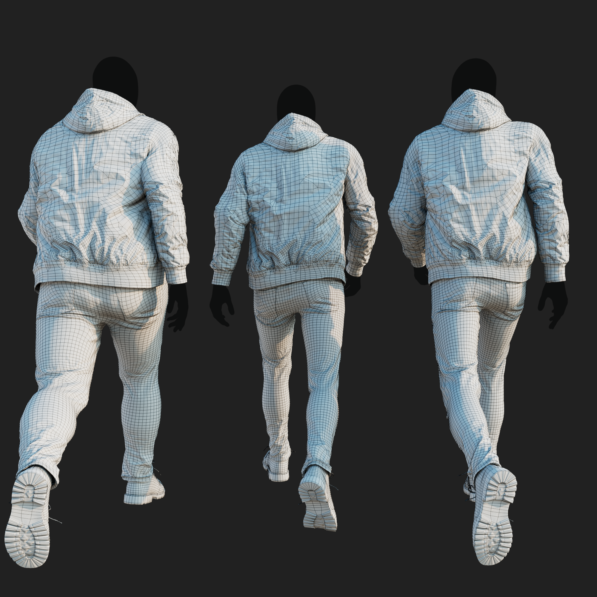 3D Clothing set of Men&