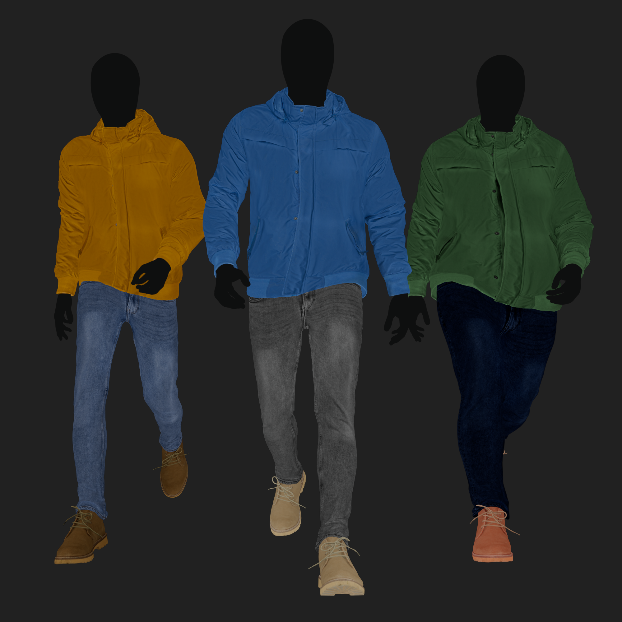 3D Clothing set of Men&