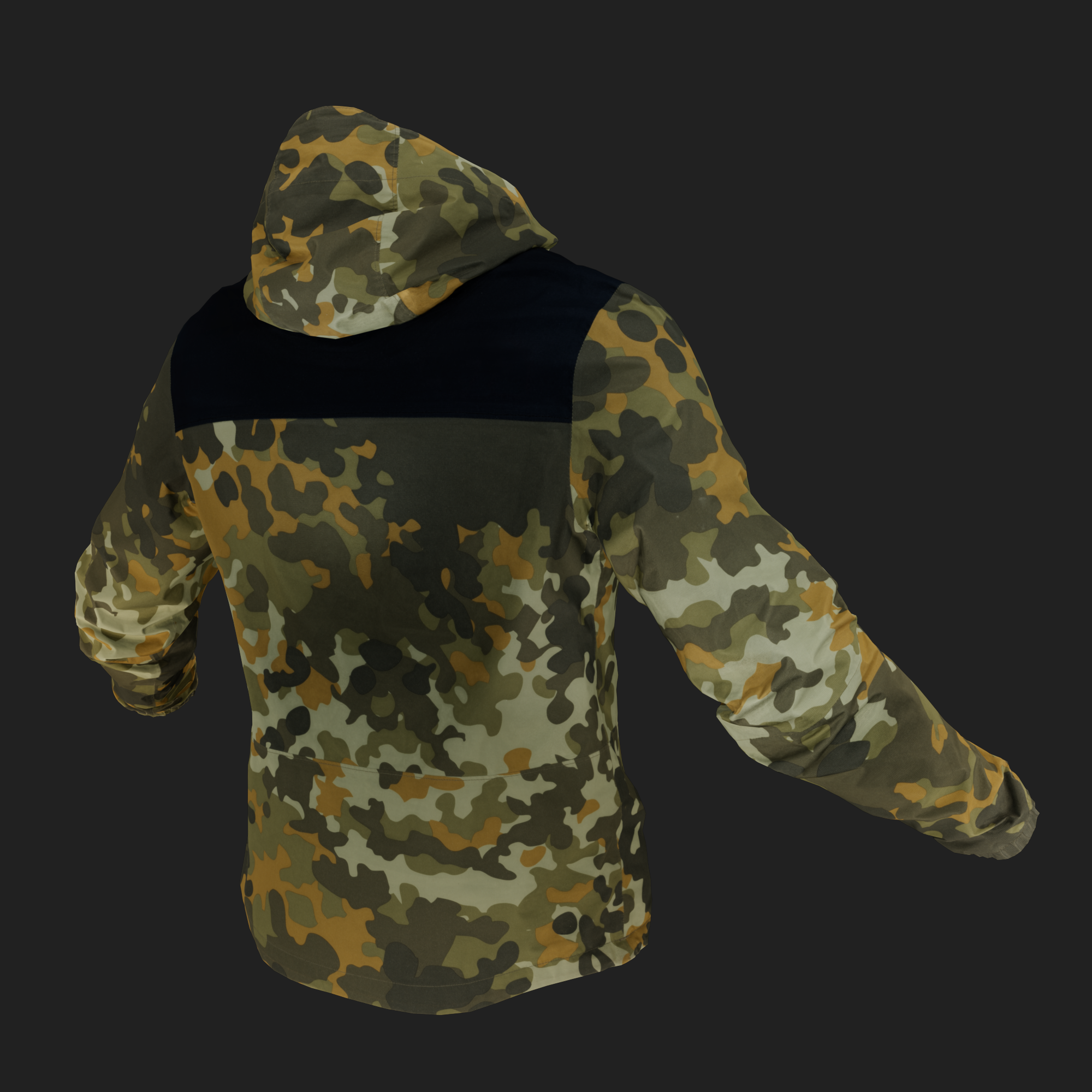 Camouflage Jacket with Hood