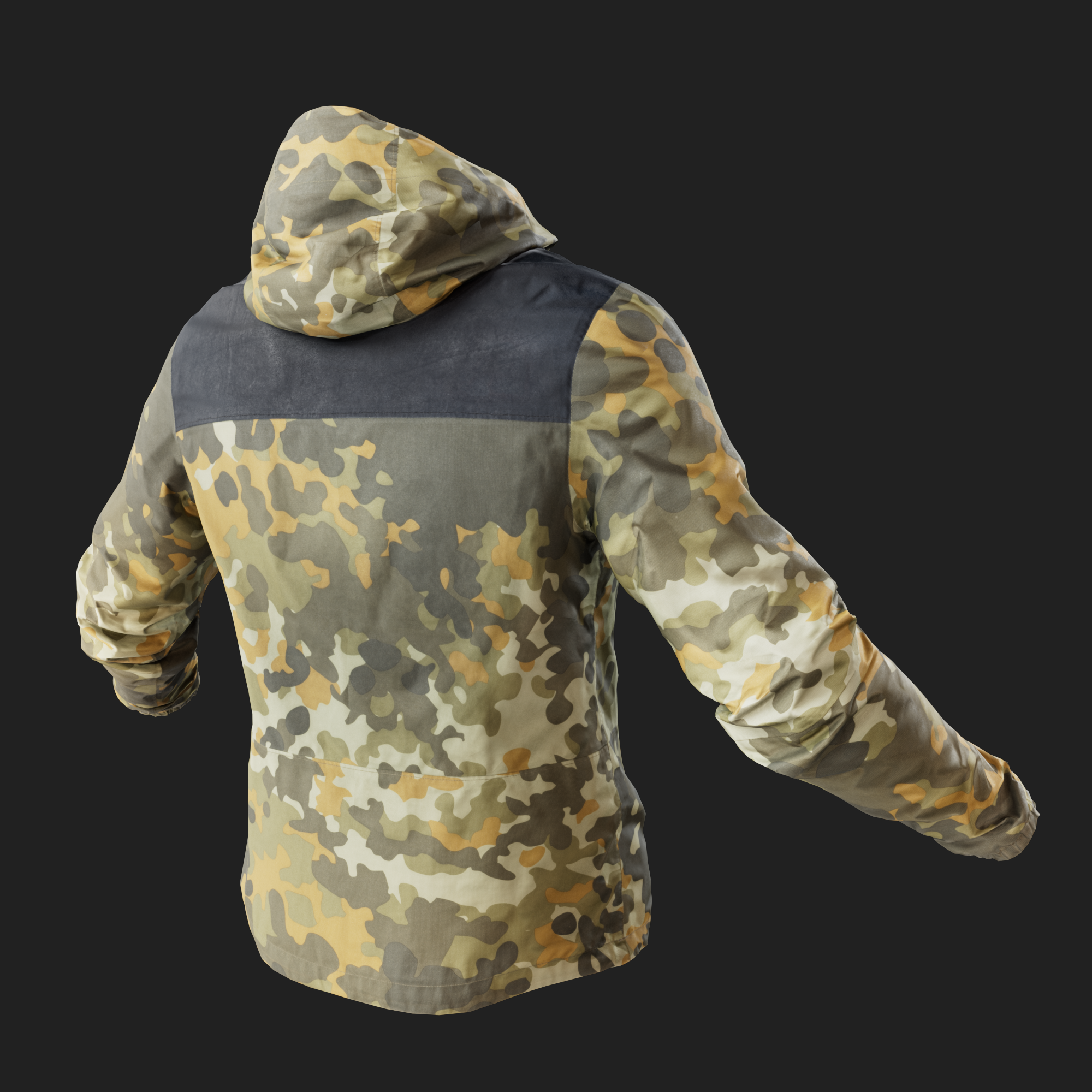 Camouflage Jacket with Hood