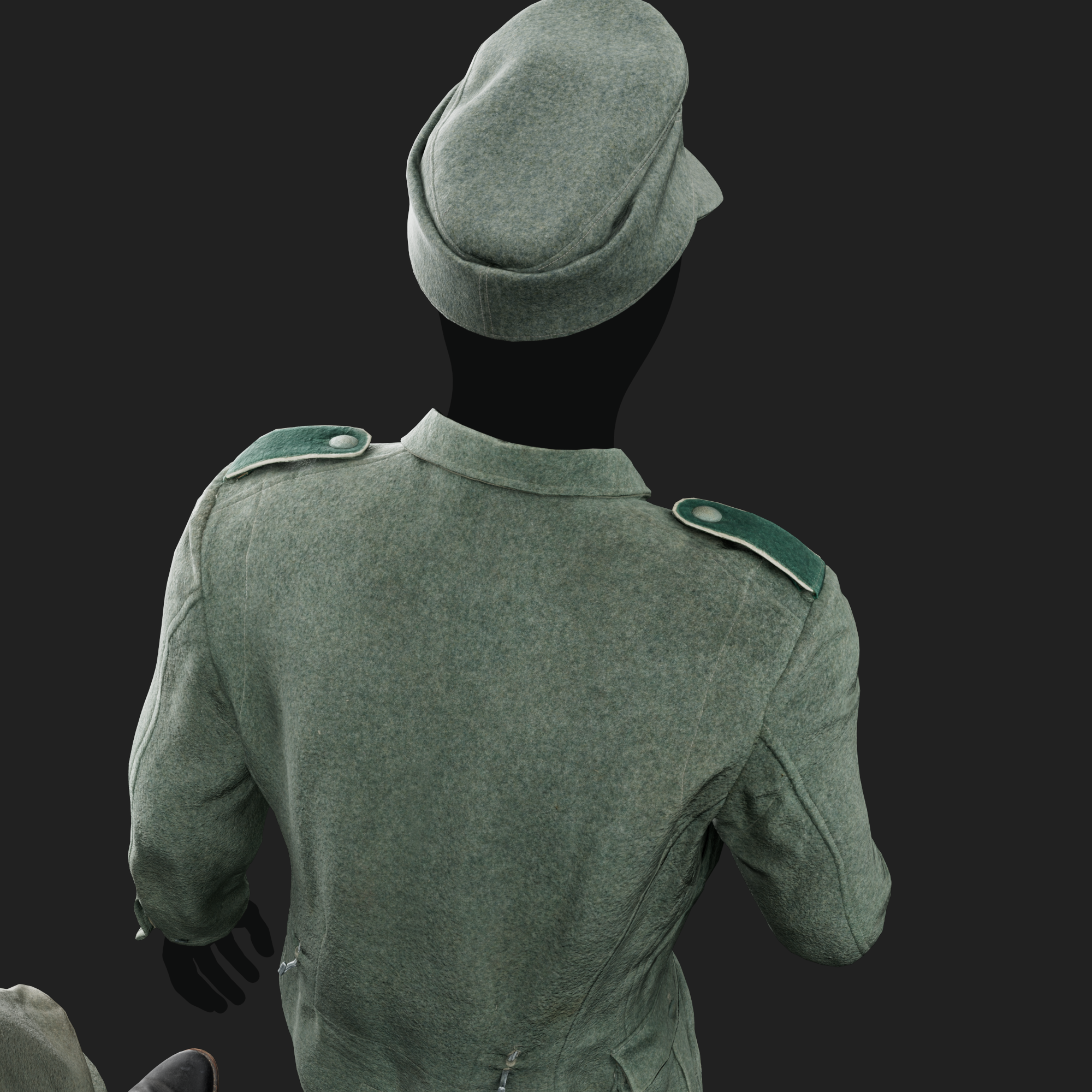 3D Model of German Military M40 Wool Uniform