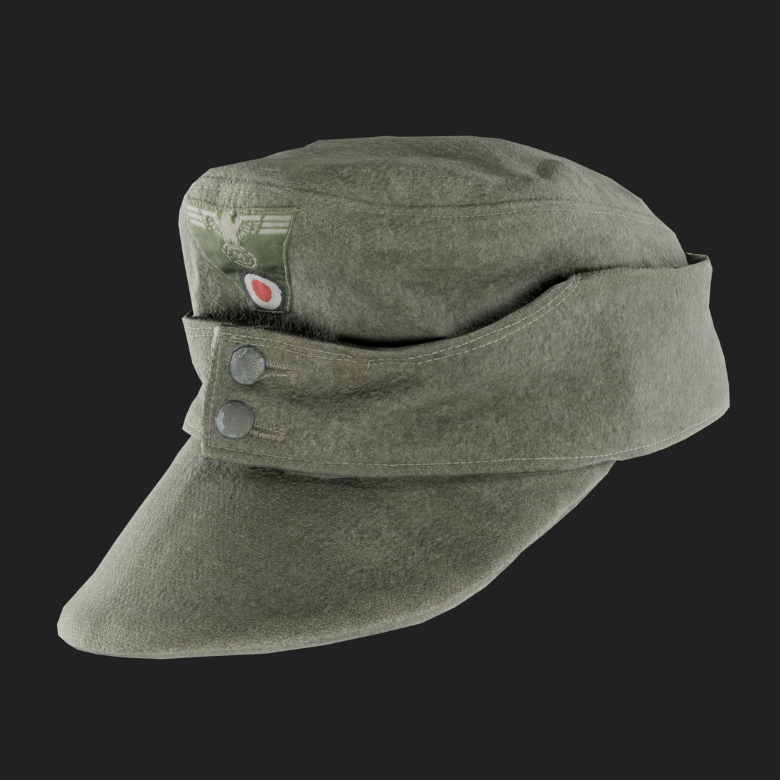 3D German M43 Visor Cap