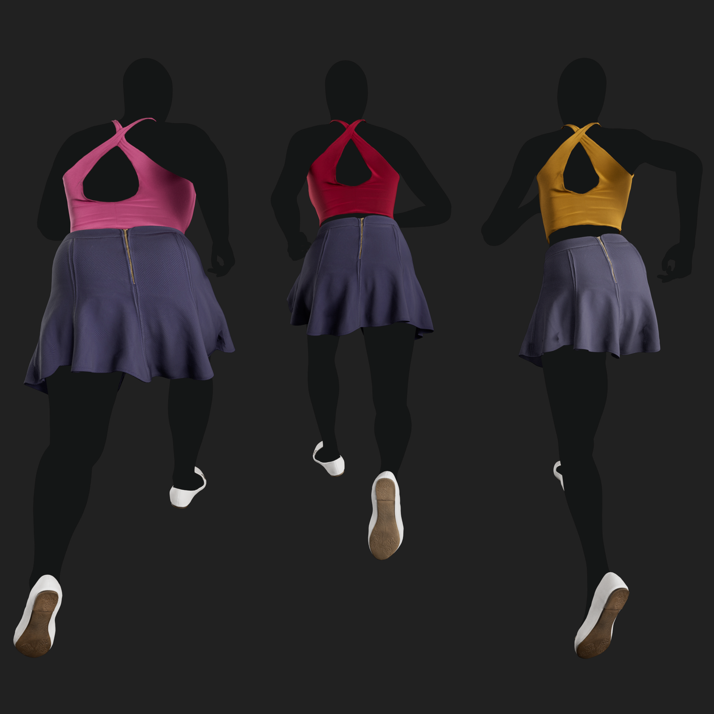Criss-Cross Top & Skirt Women