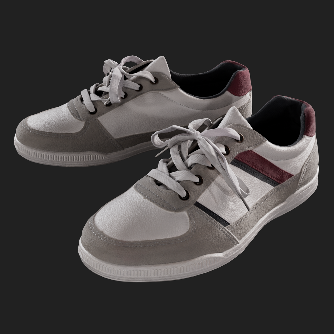 3D Footwear - Mens Leather Sneakers front left