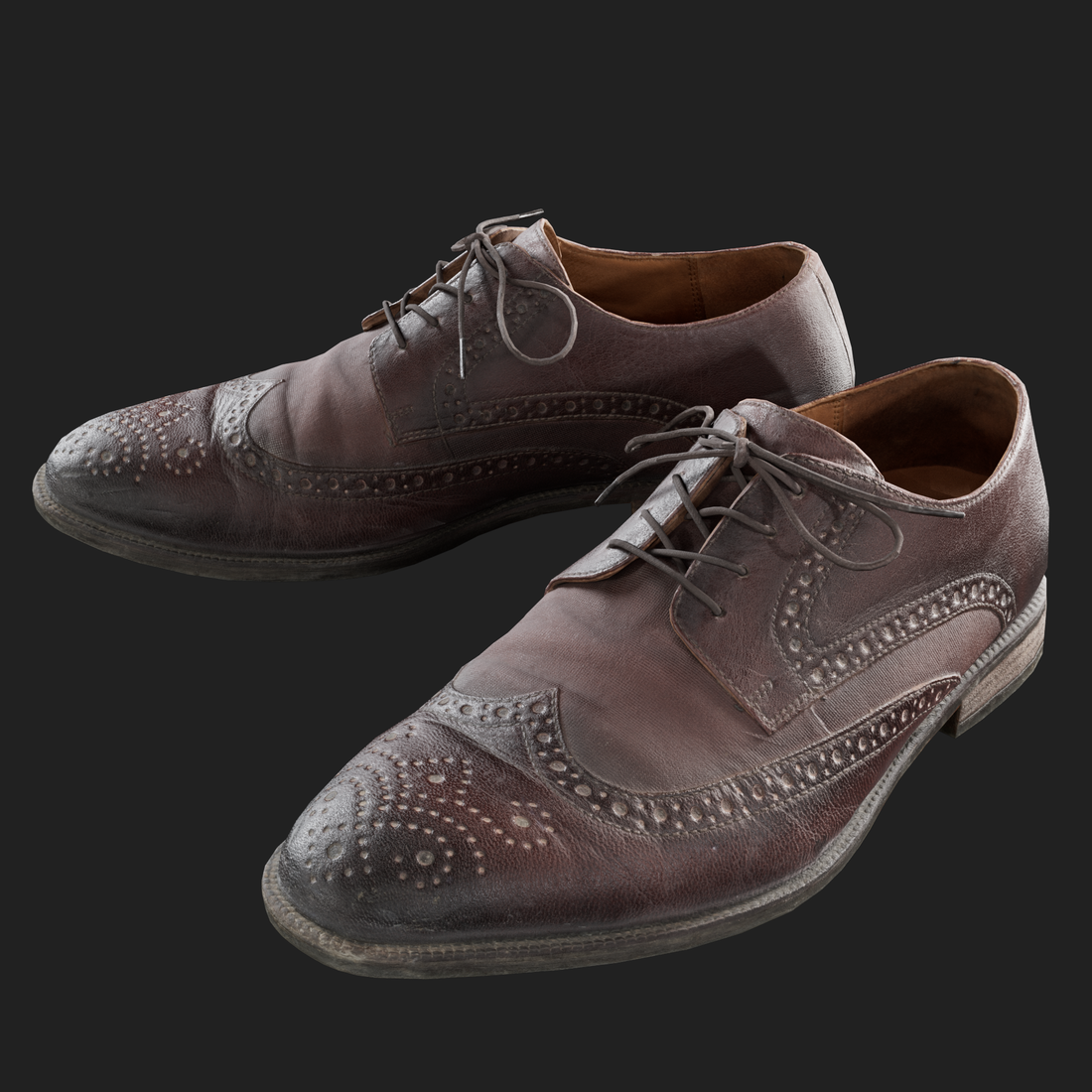 3D Model of Brown Brogues