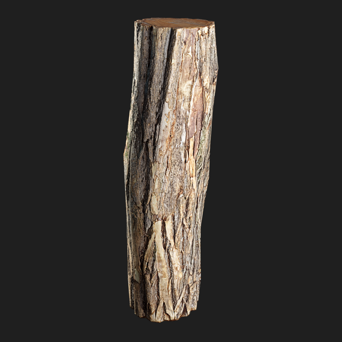 3D Wooden Log Metr