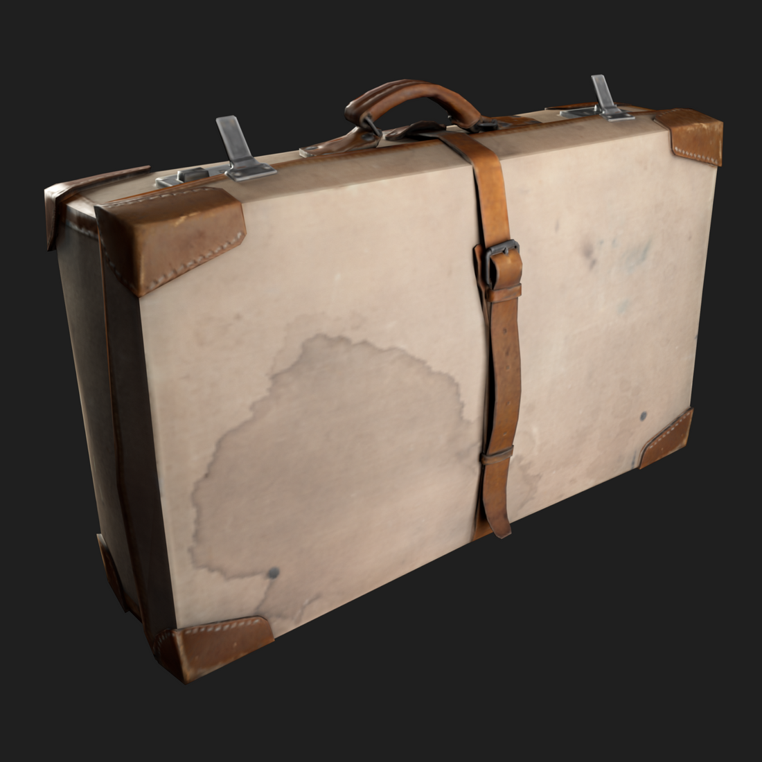 3D Travel Vintage Suitcase