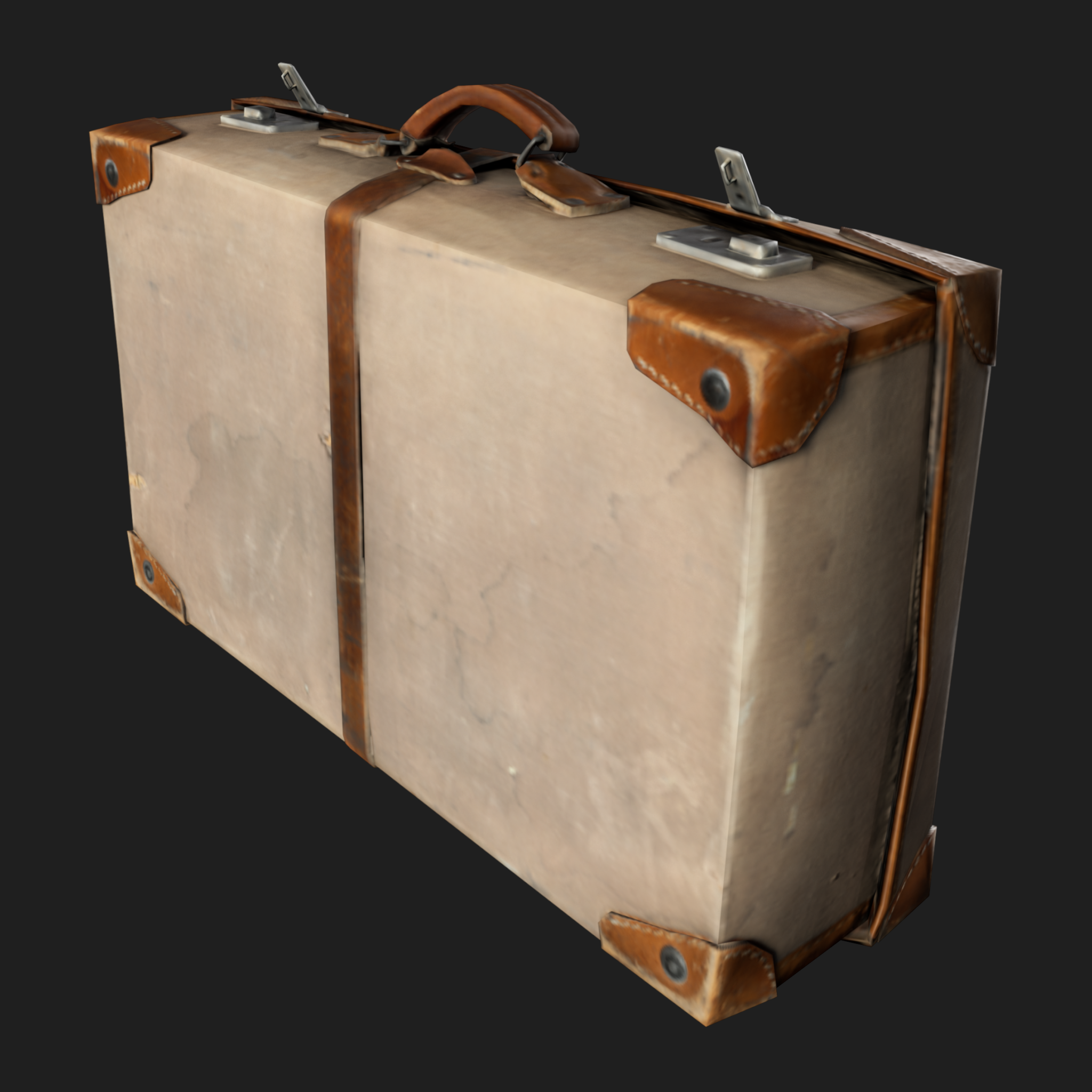 3D Travel Vintage Suitcase