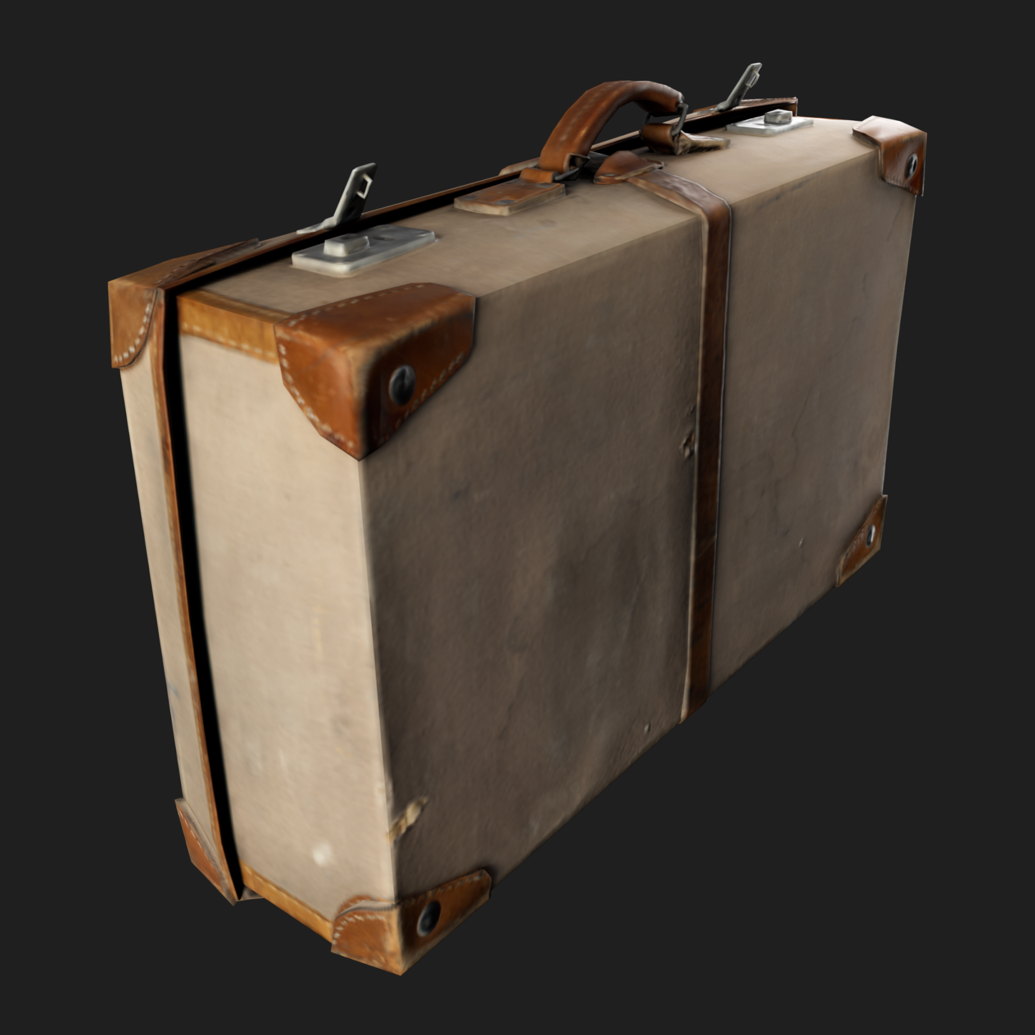 3D Travel Vintage Suitcase