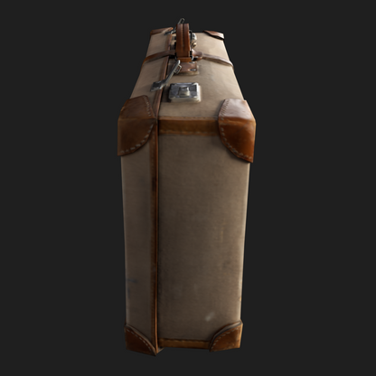 3D Travel Vintage Suitcase