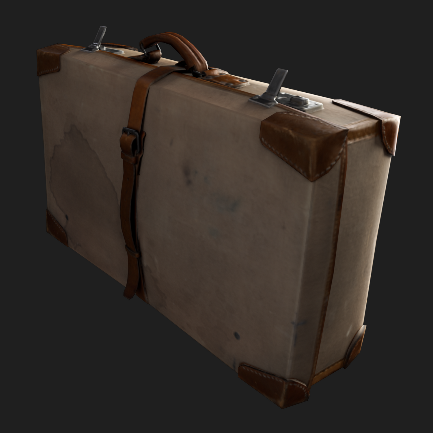 3D Travel Vintage Suitcase