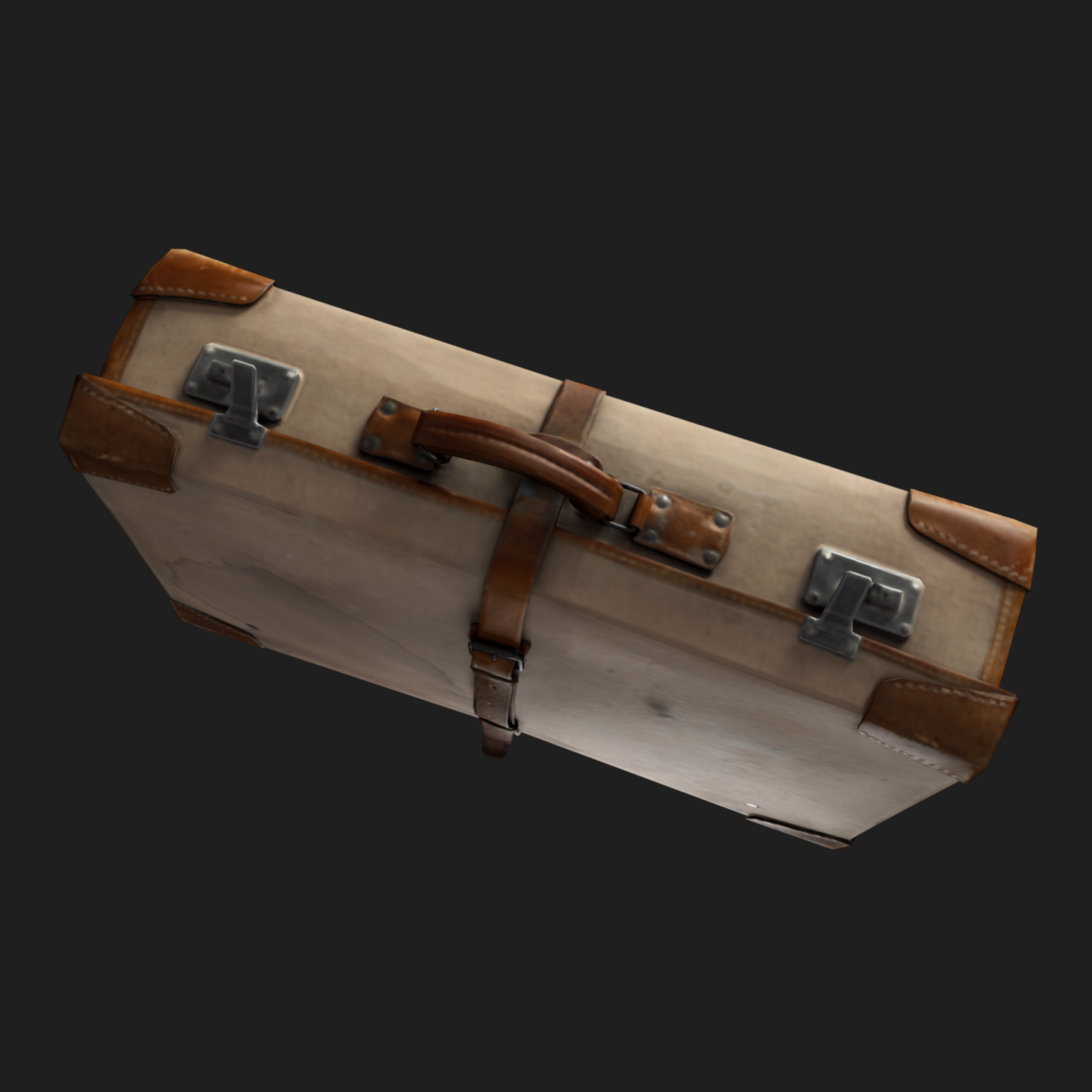 3D Travel Vintage Suitcase