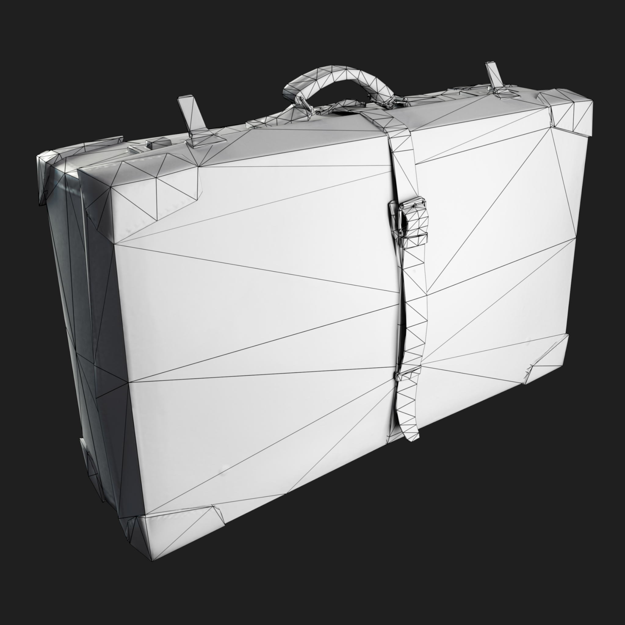 3D Travel Vintage Suitcase