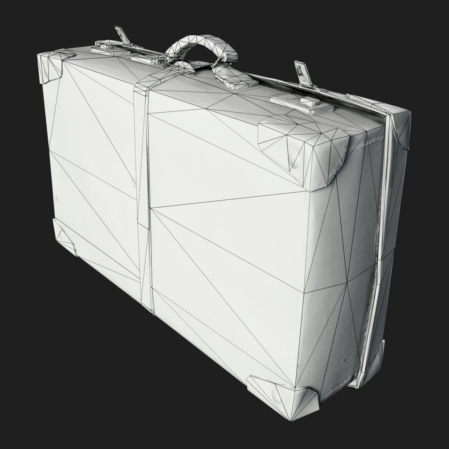 3D Travel Vintage Suitcase