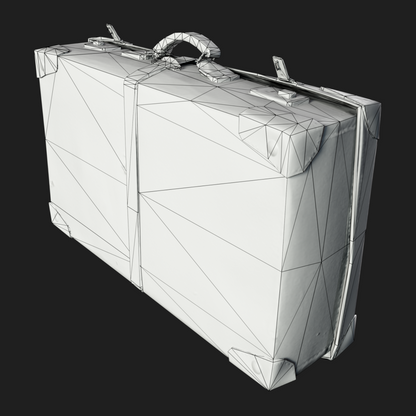 3D Travel Vintage Suitcase