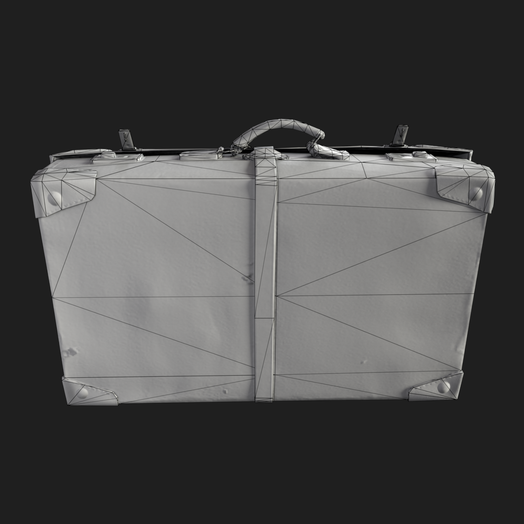 3D Travel Vintage Suitcase