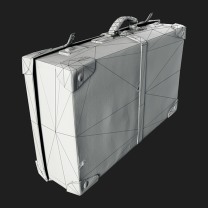 3D Travel Vintage Suitcase