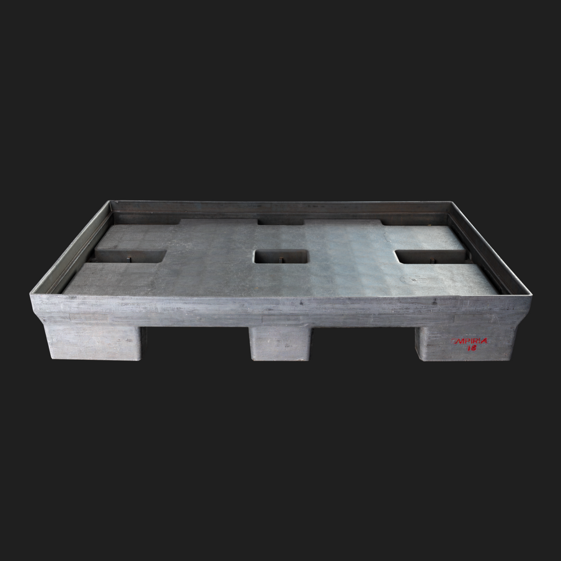 3D Props: Gray Plastic Pallet