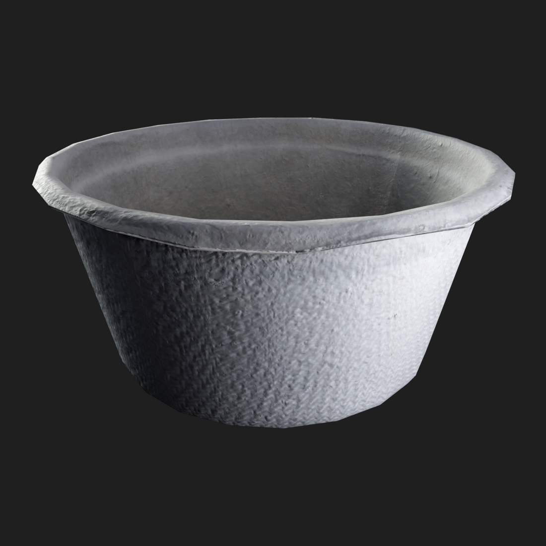 3D Props: Plastic Bowl Small White