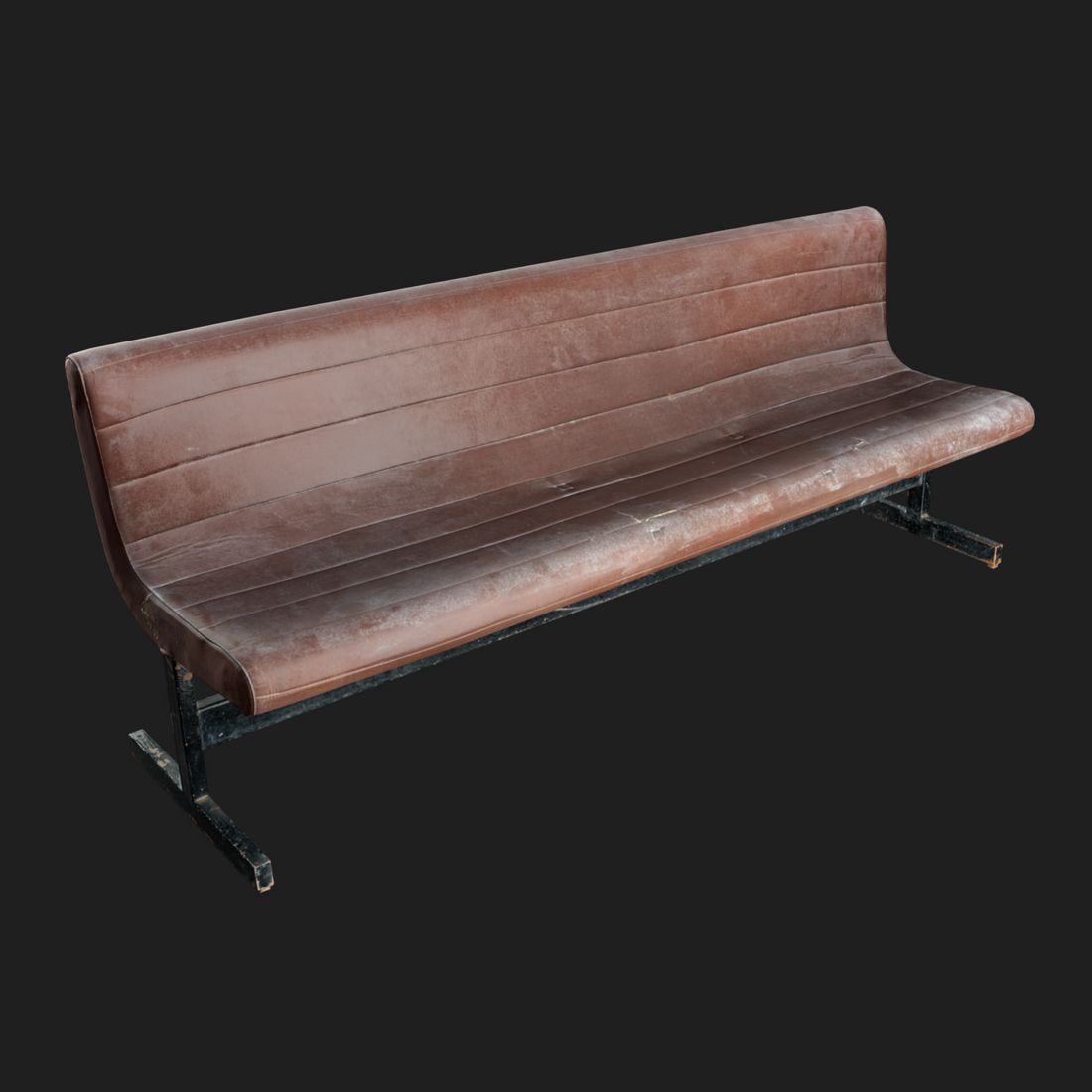 Professional 3D Vintage Bench Sofa – Ready for Use