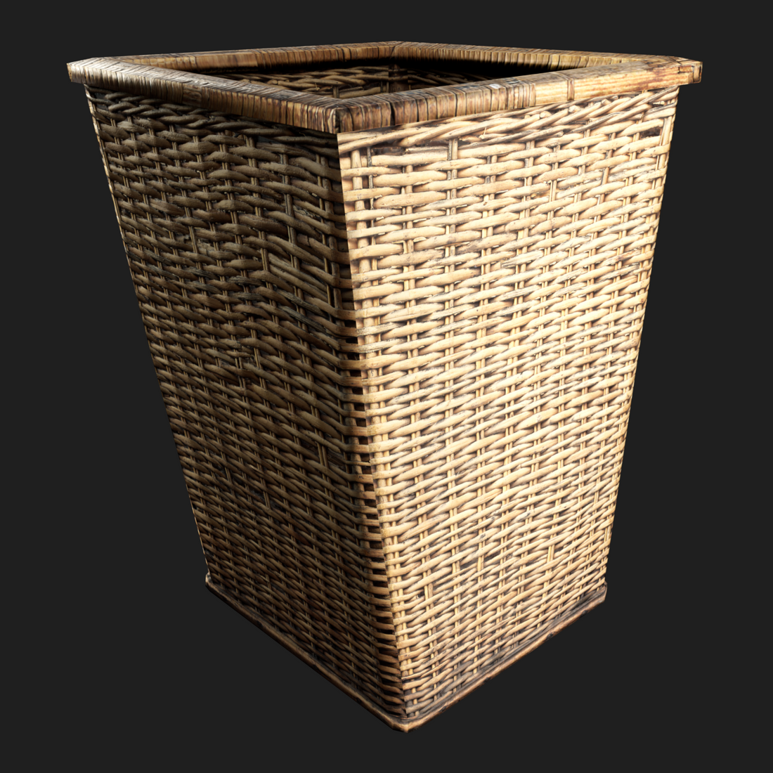 3D Model of Knitted Brown Basket