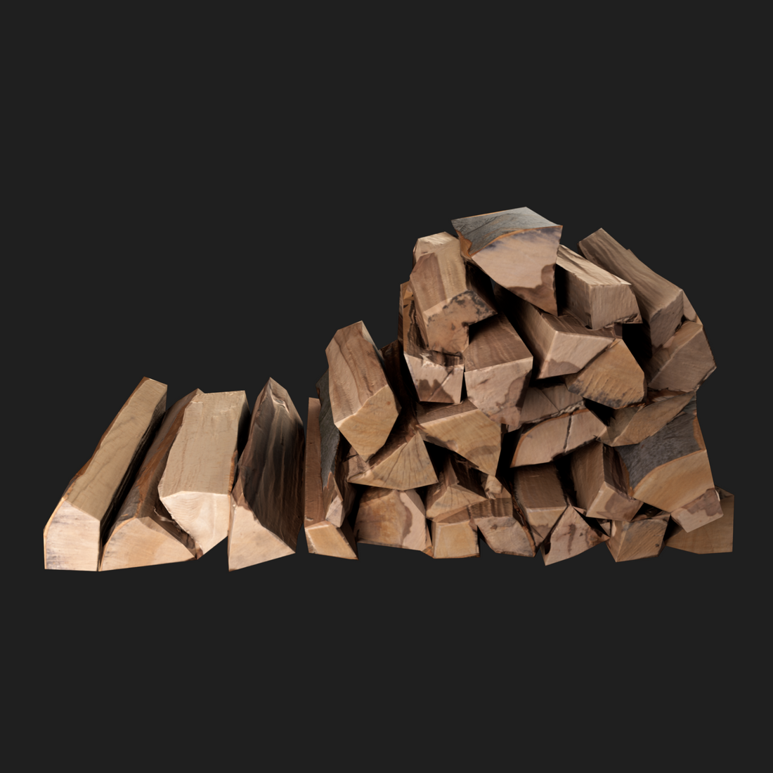 3D Props: Stack of Firewood 2