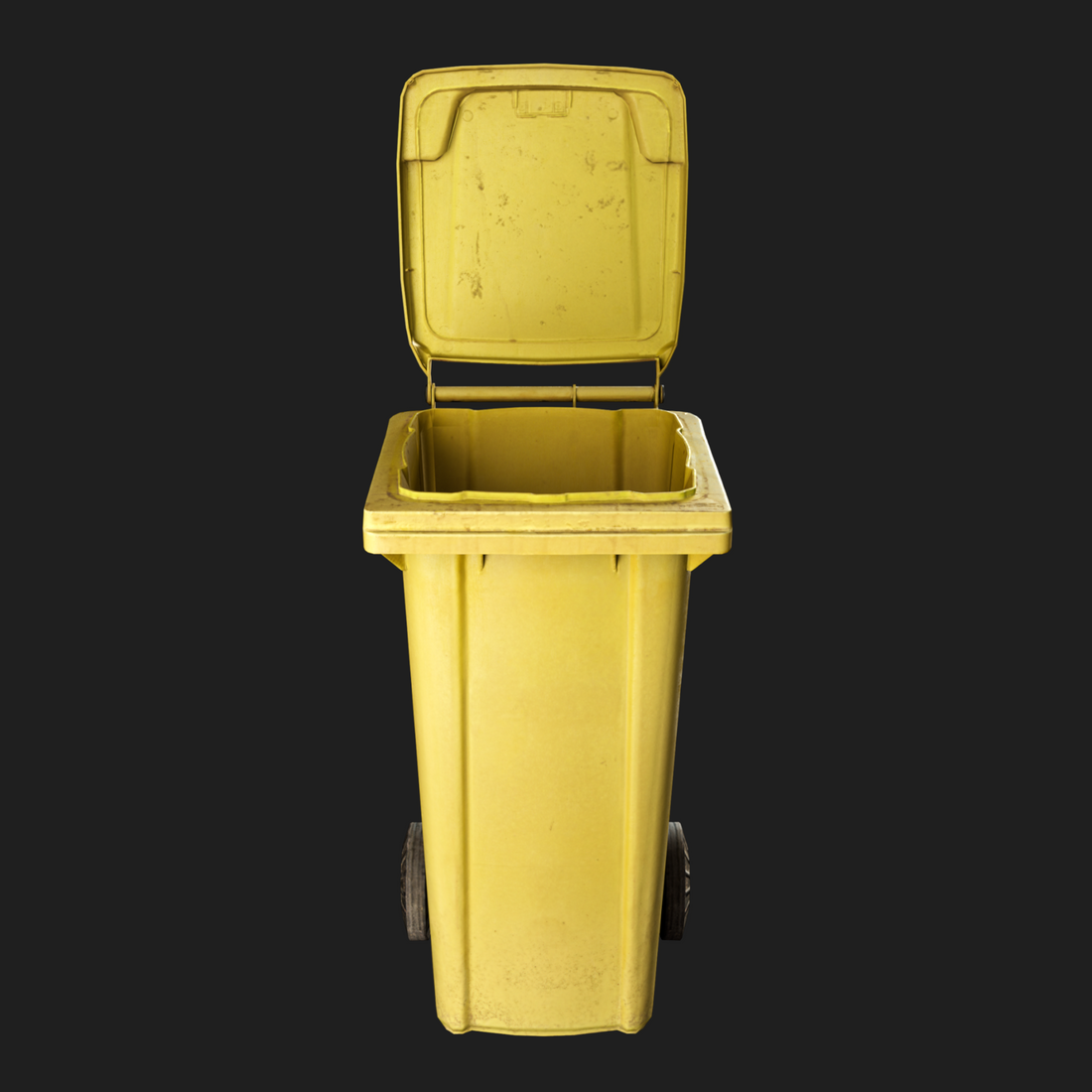 3D Props: Trash Can Yellow